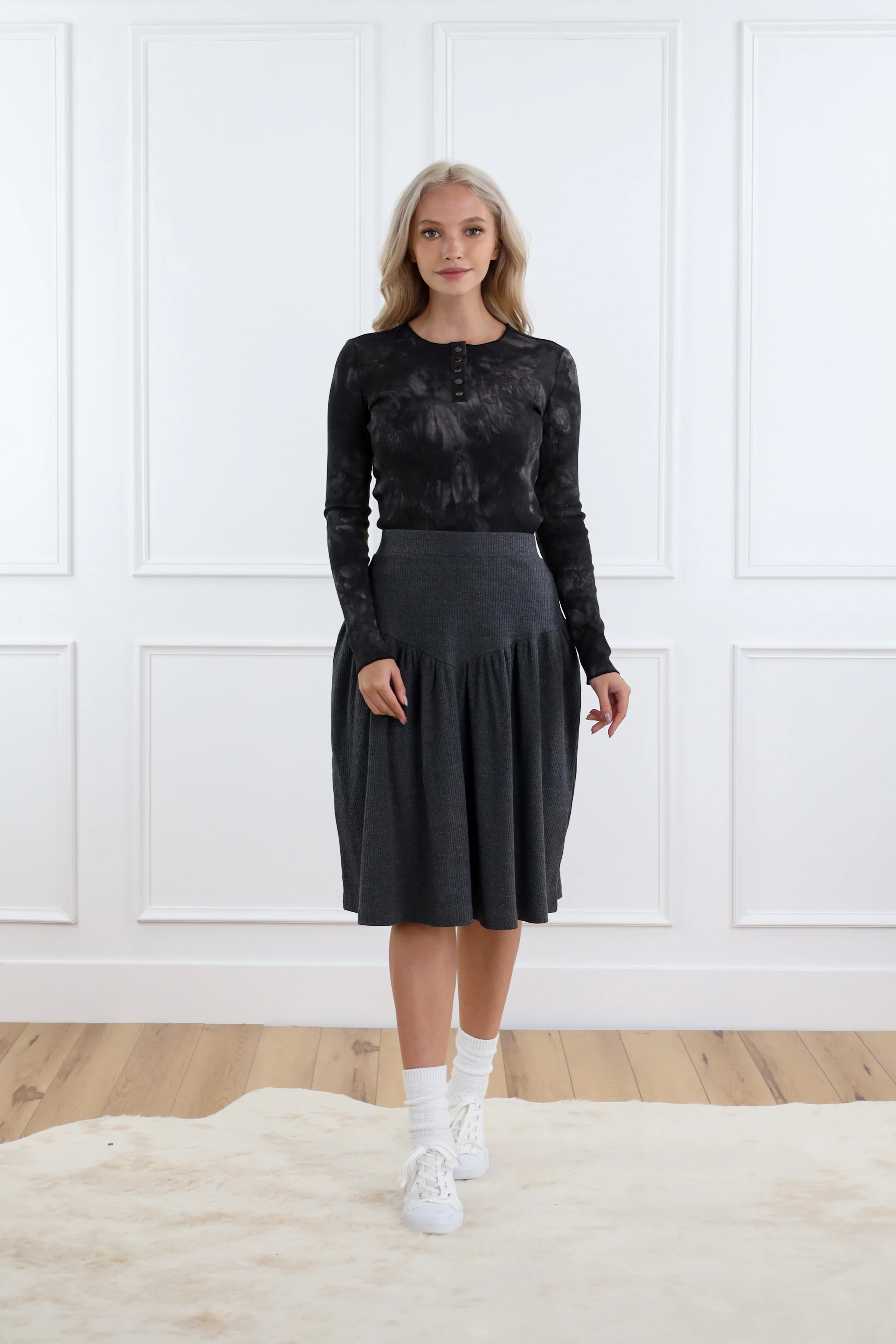 Basic Rib Skirt - Image 3