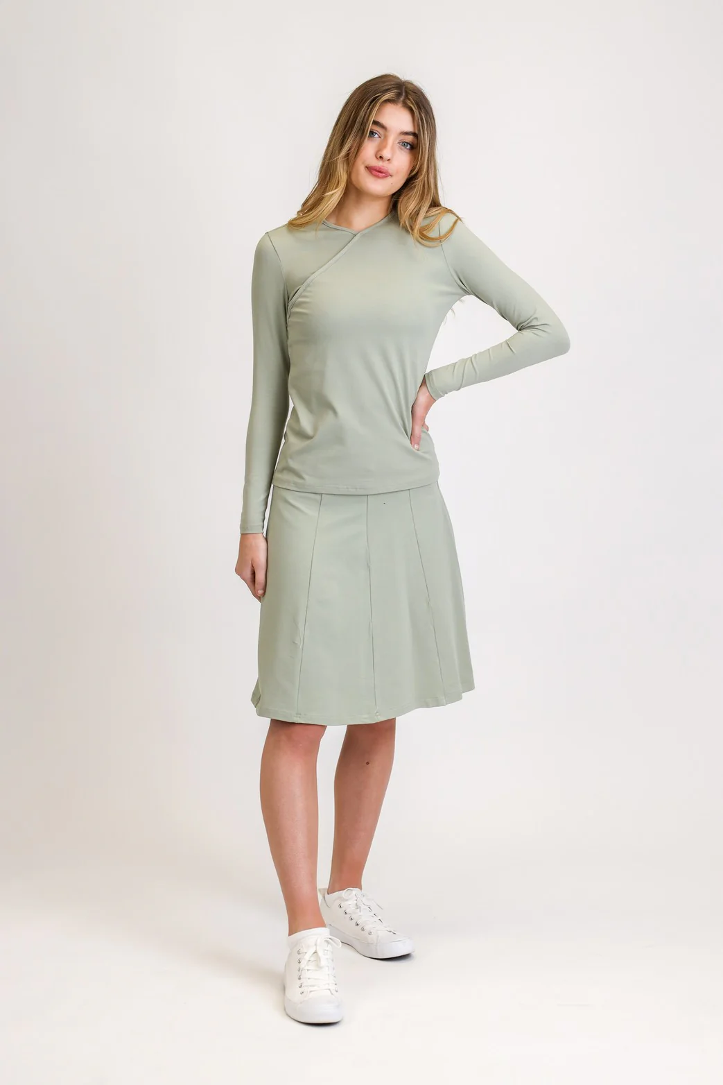 Jersey Panel Skirt - Image 11