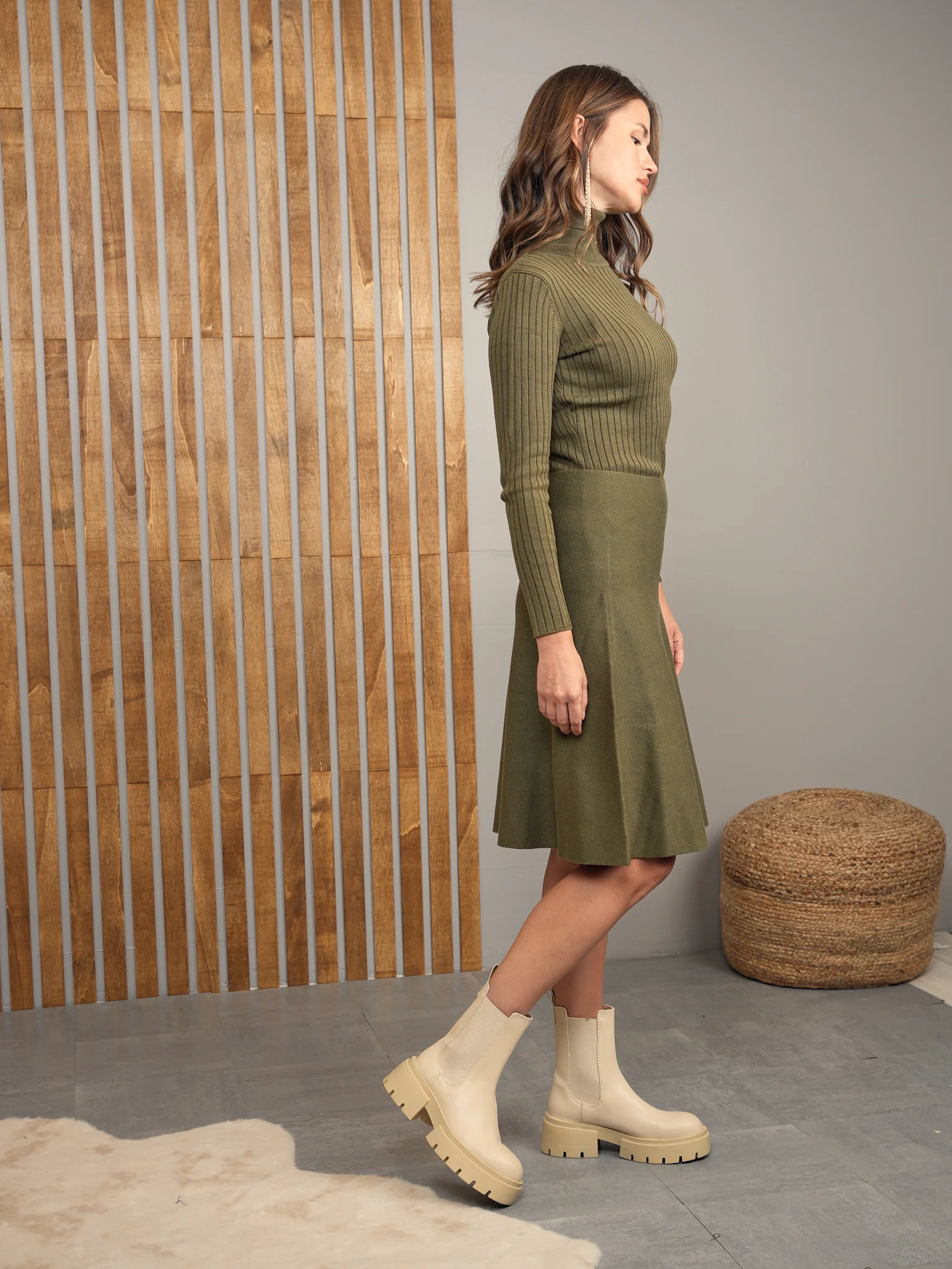 Basic Knit Skirt - 23" - Image 6
