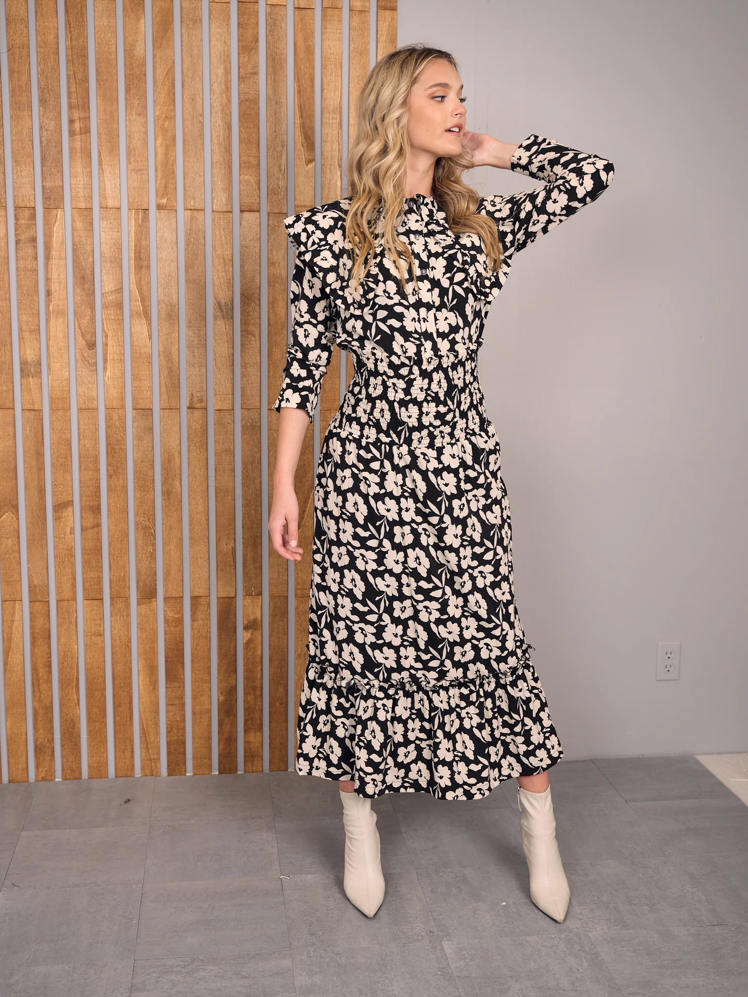 Print Shirt With Collar - Image 3