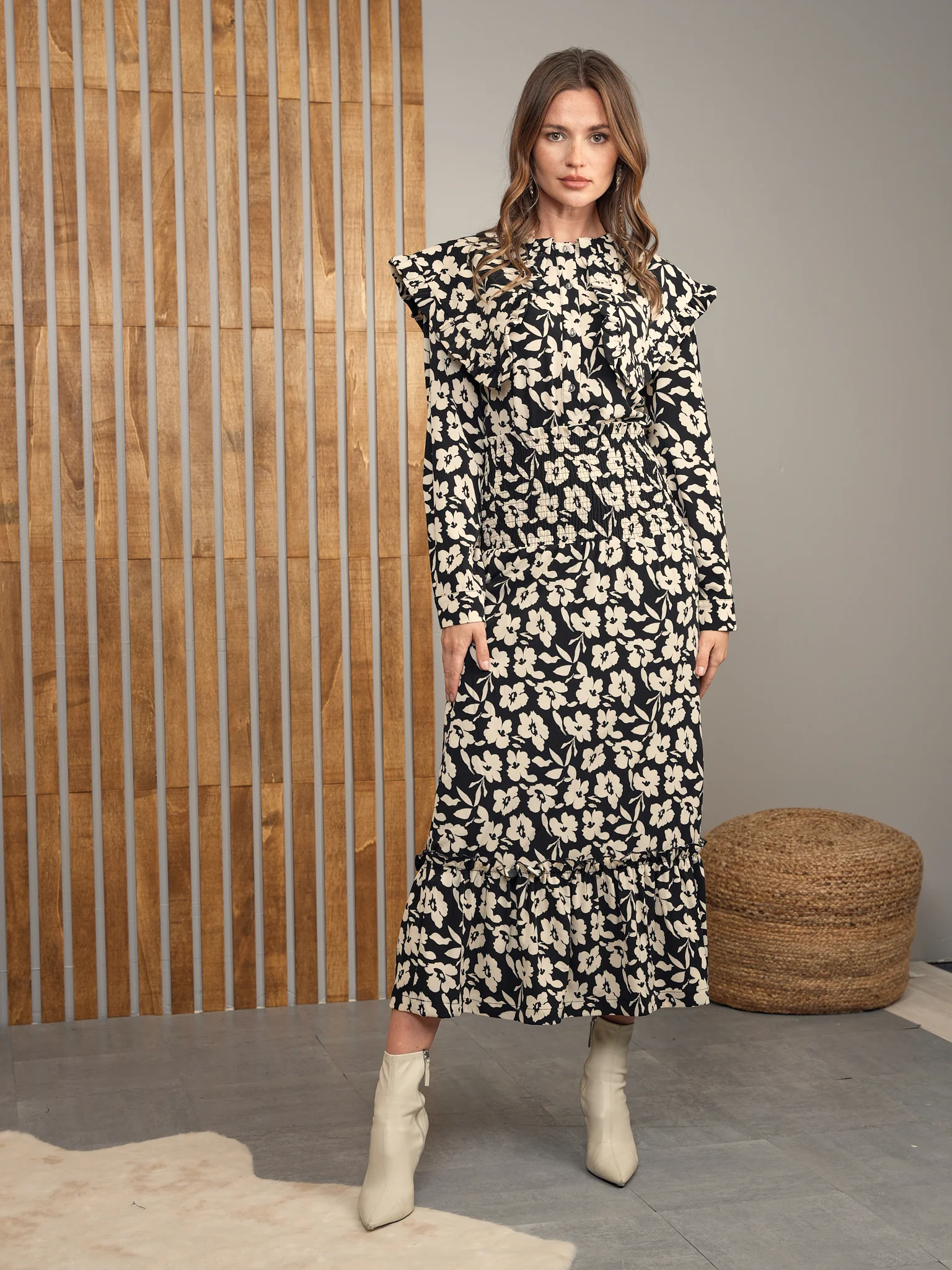 Print Shirt With Collar - Image 6