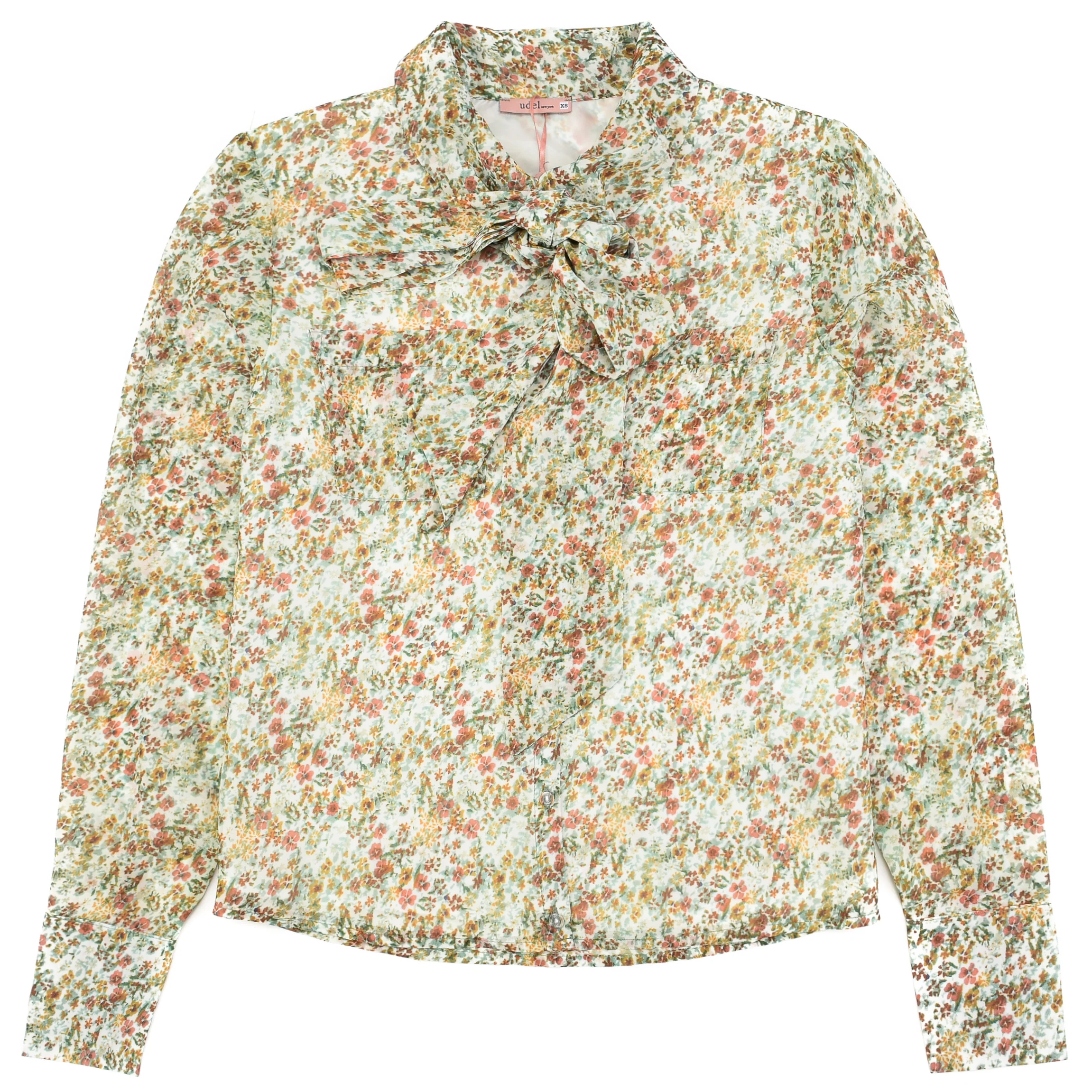 The Fleurs Print Tie Blouse - Image 5