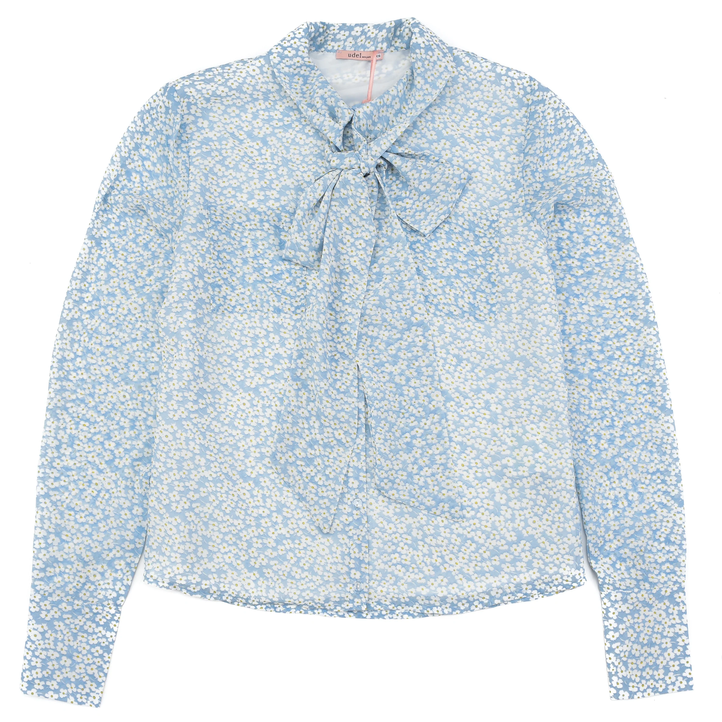 The Fleurs Print Tie Blouse - Image 6