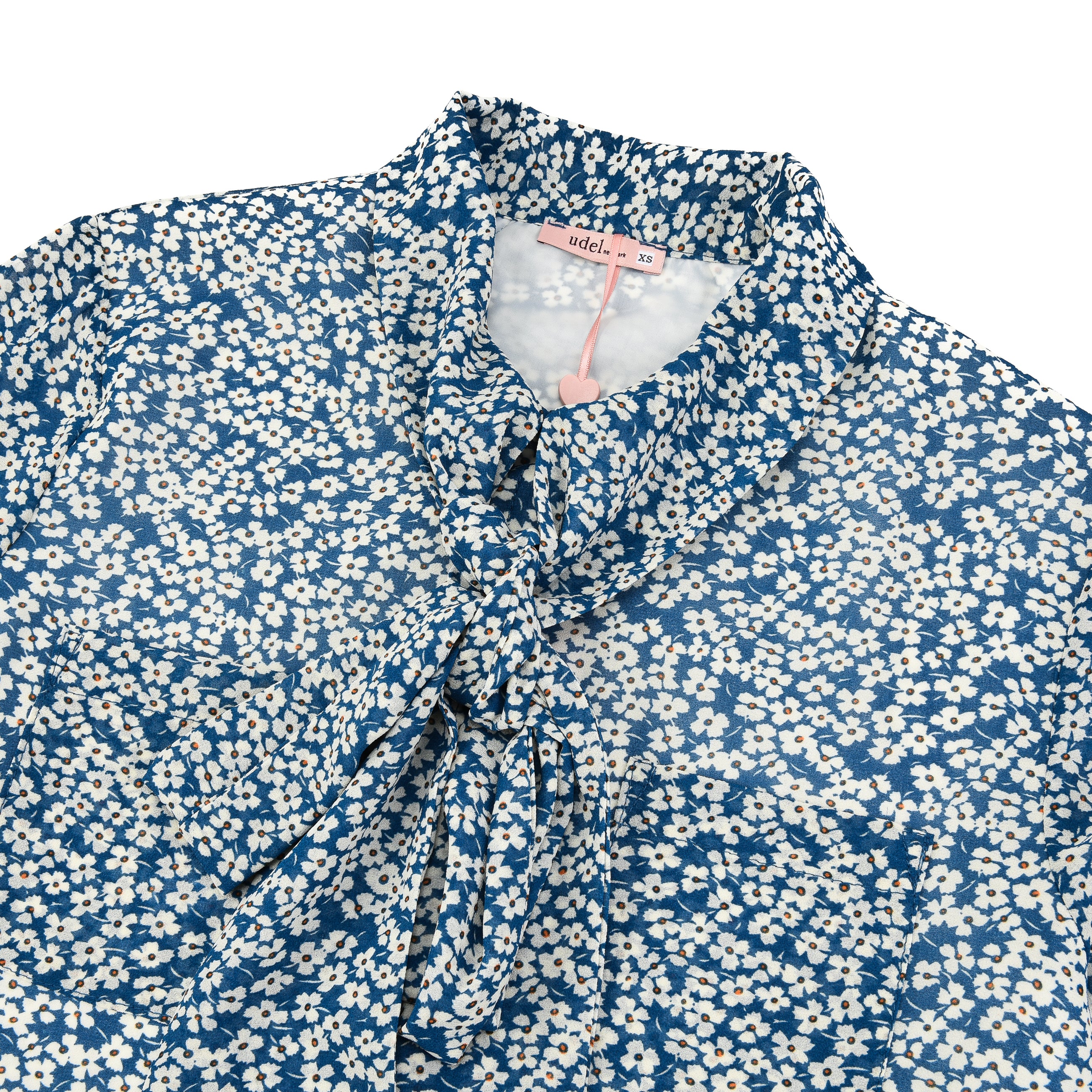 The Fleurs Print Tie Blouse - Image 9