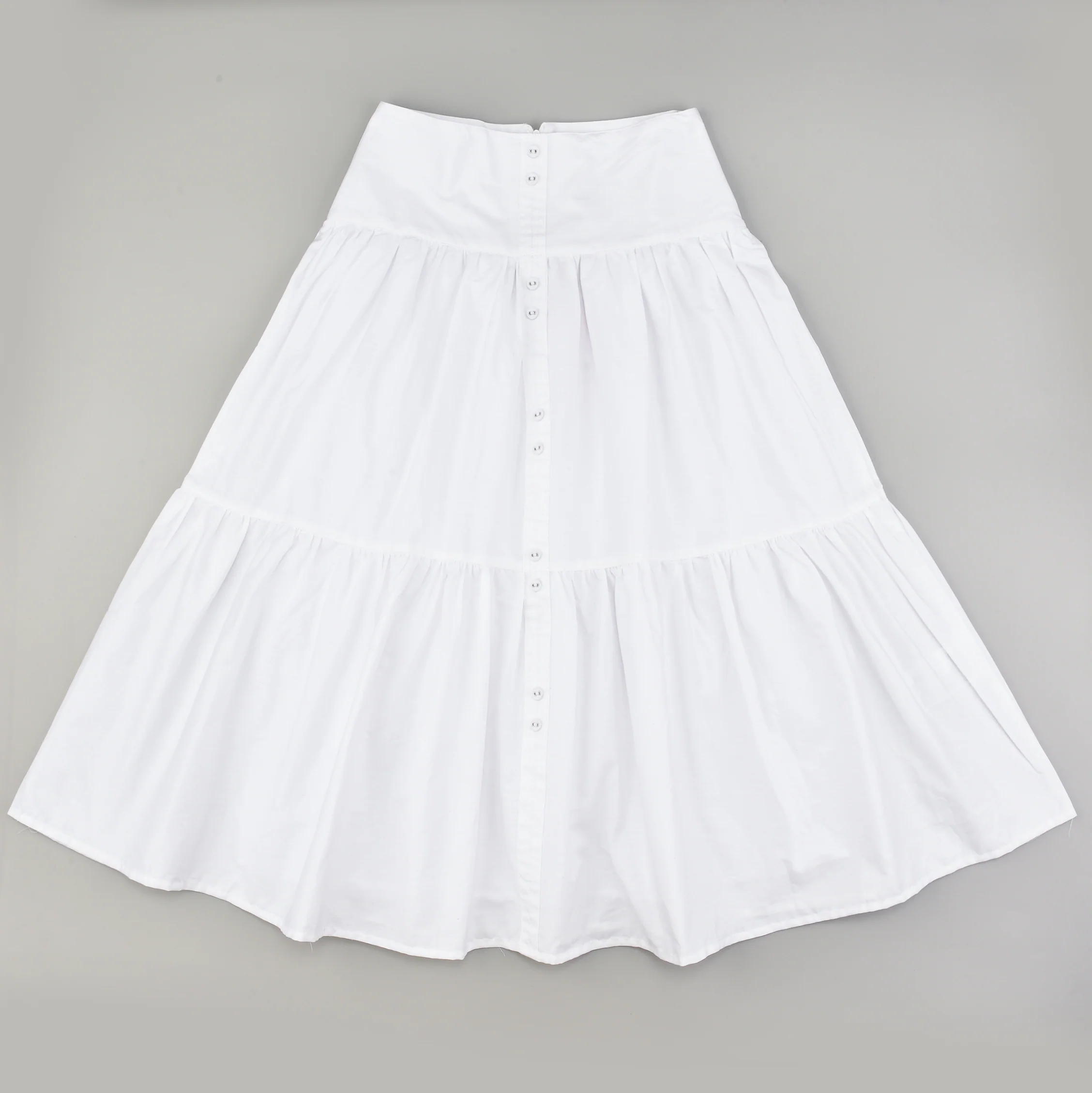 Tiered Button Skirt - Image 11