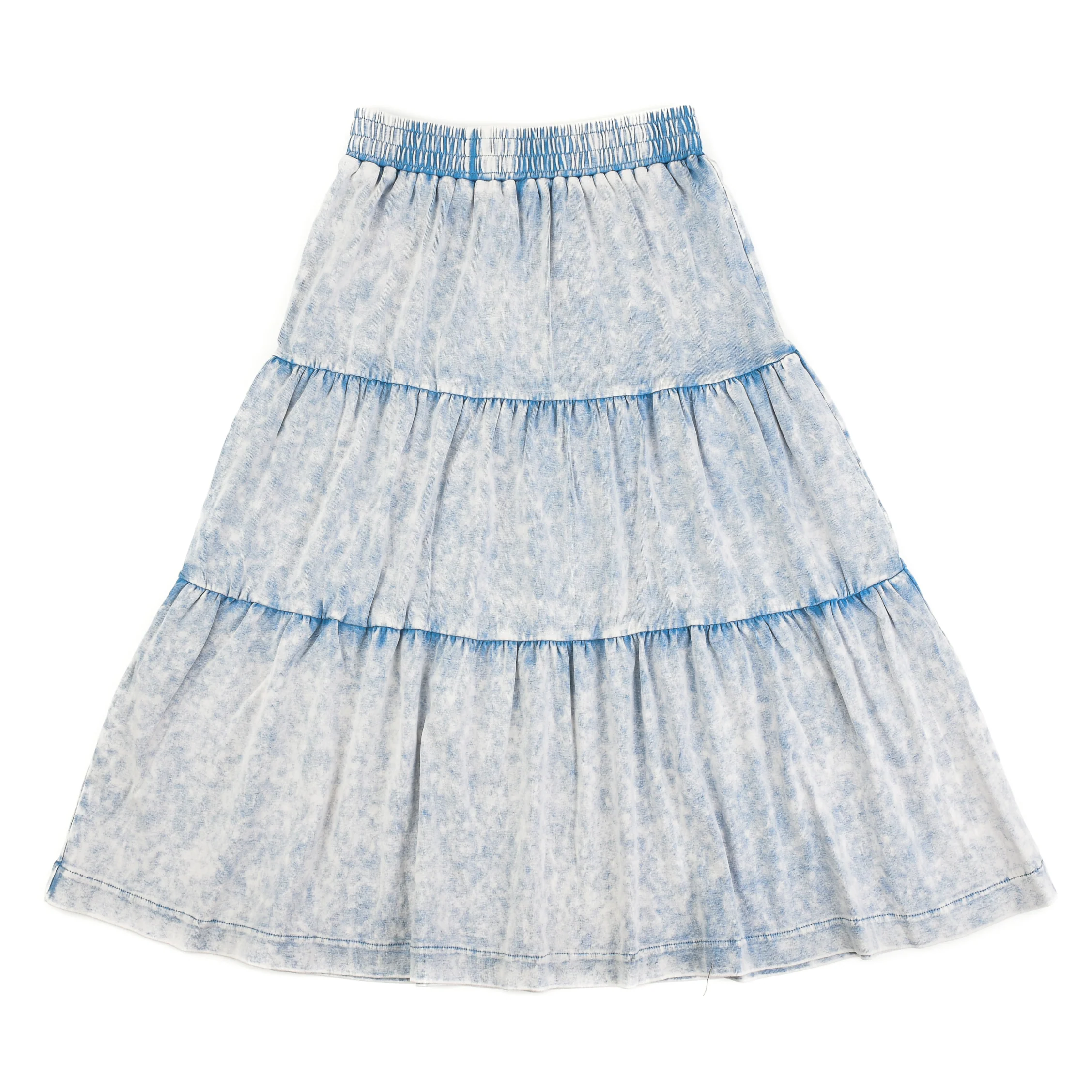 Washed Tiered Skirt - Image 5