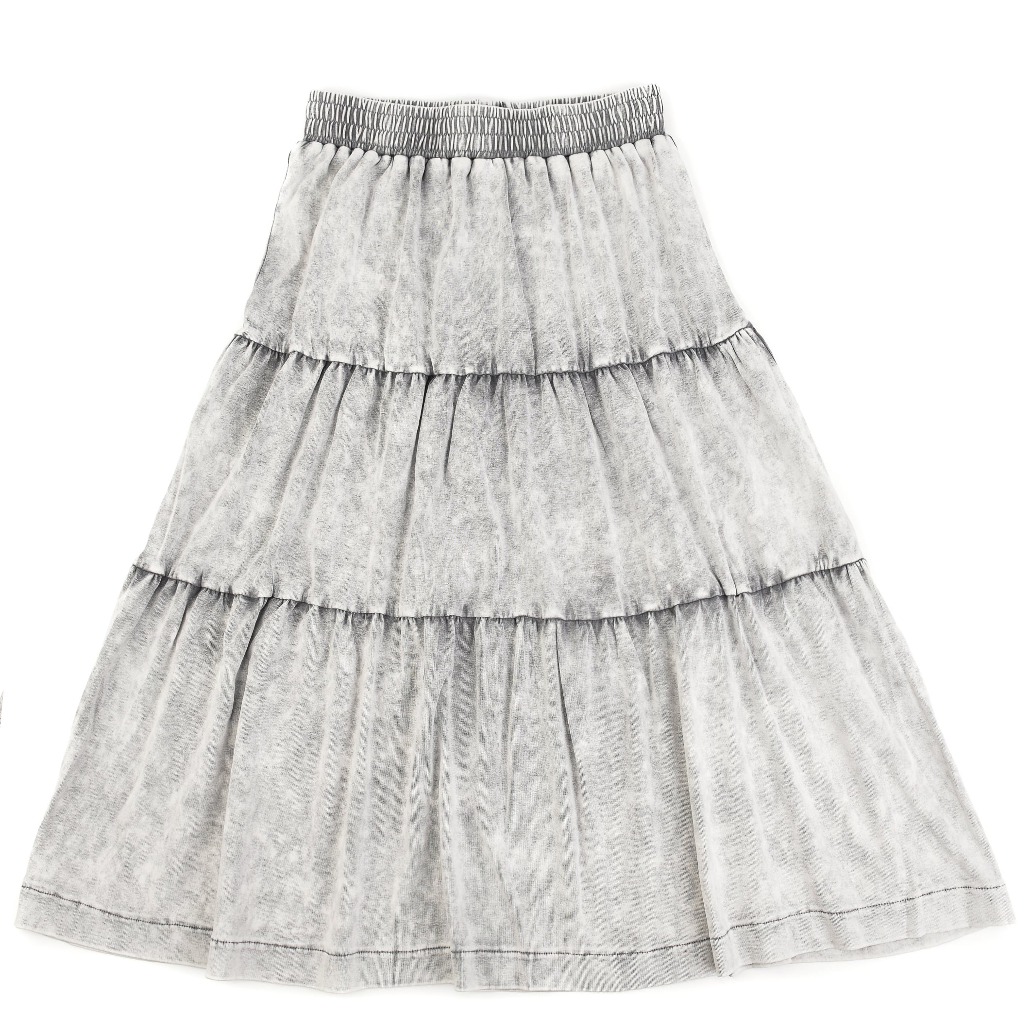 Washed Tiered Skirt - Image 7