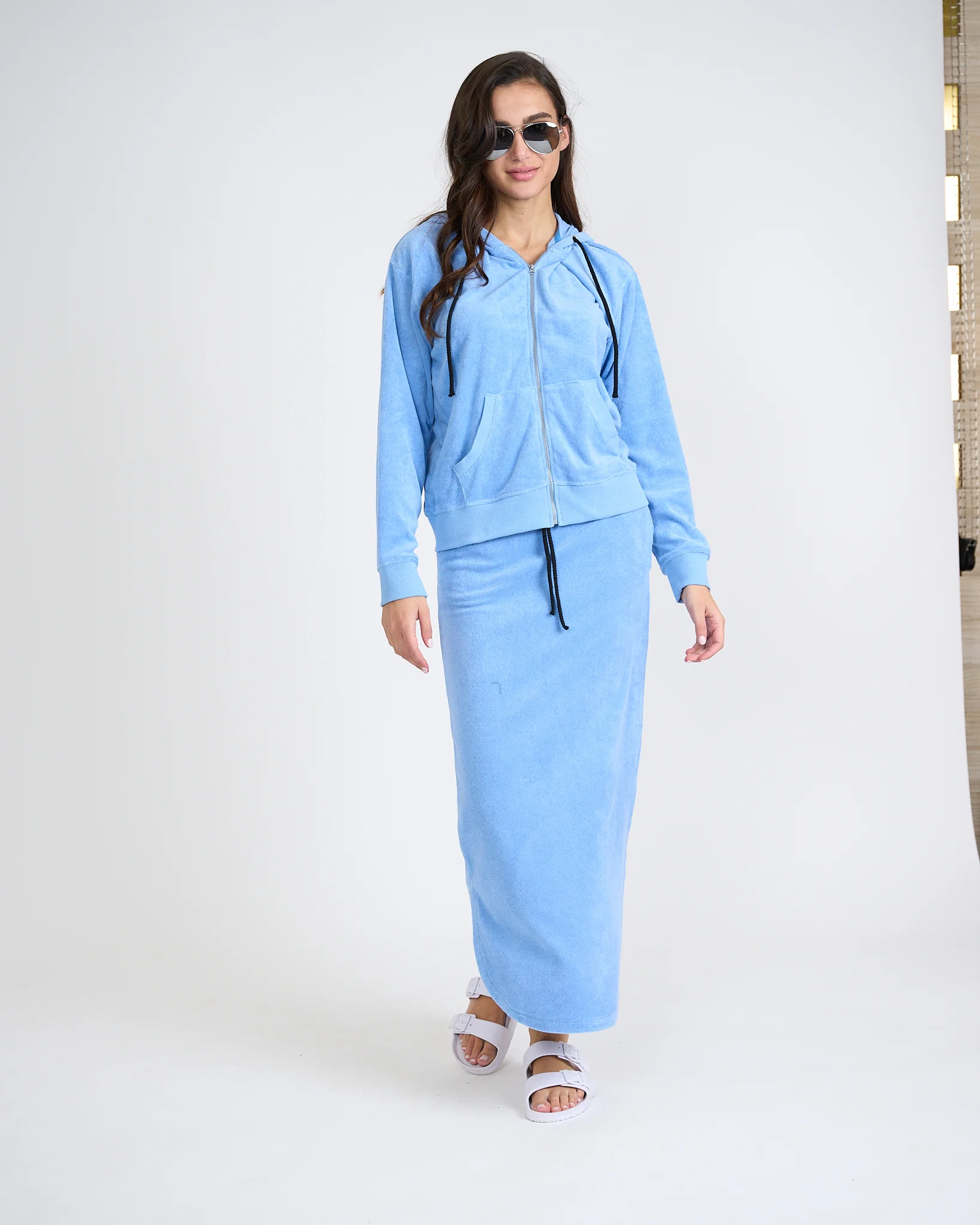 Terry Straight Midi Skirt - Image 6