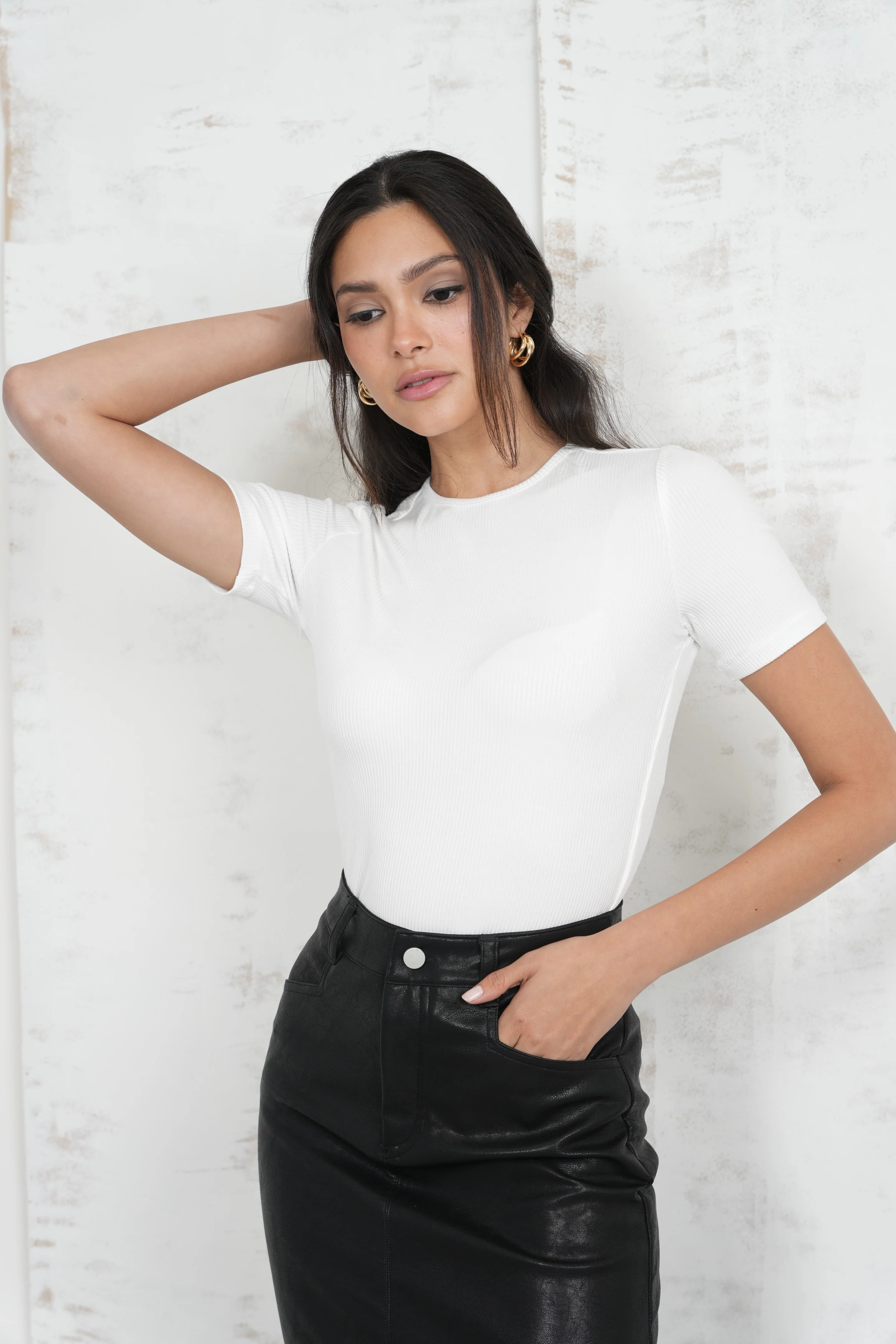 Soft Rib Short Sleeve Tee - Image 6