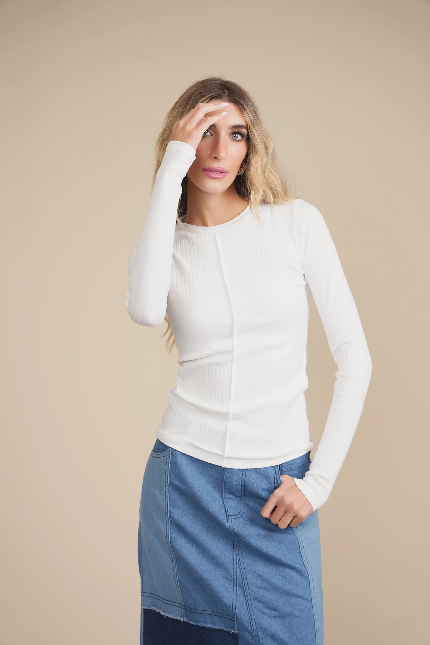Wide Rib Long Sleeve Tee - Image 12