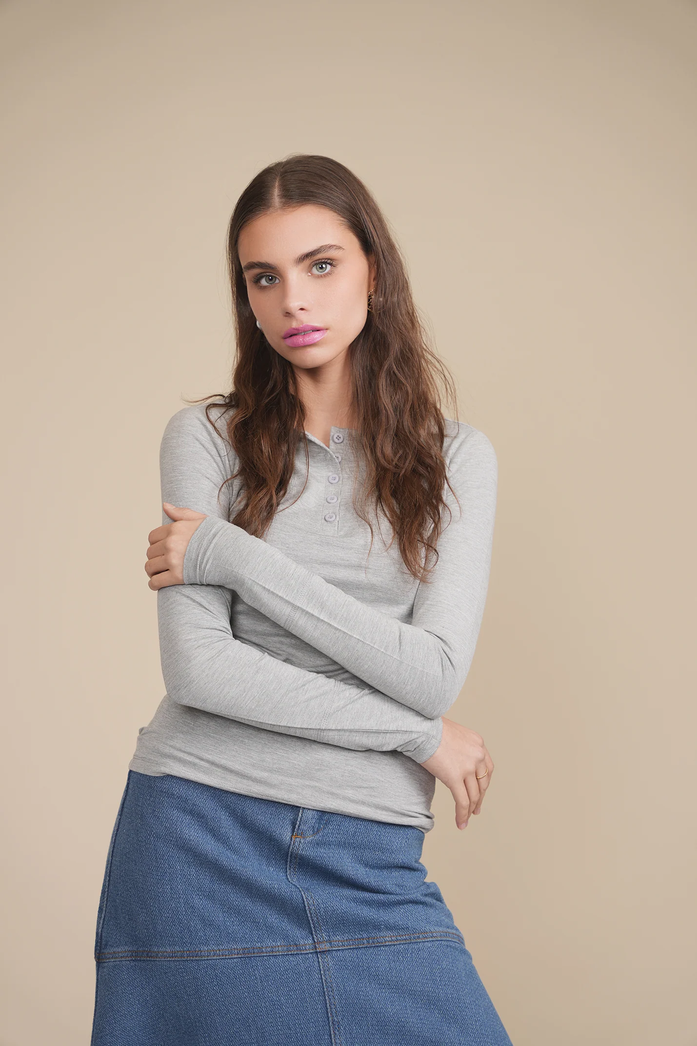 Soft Basic Henley - Image 23