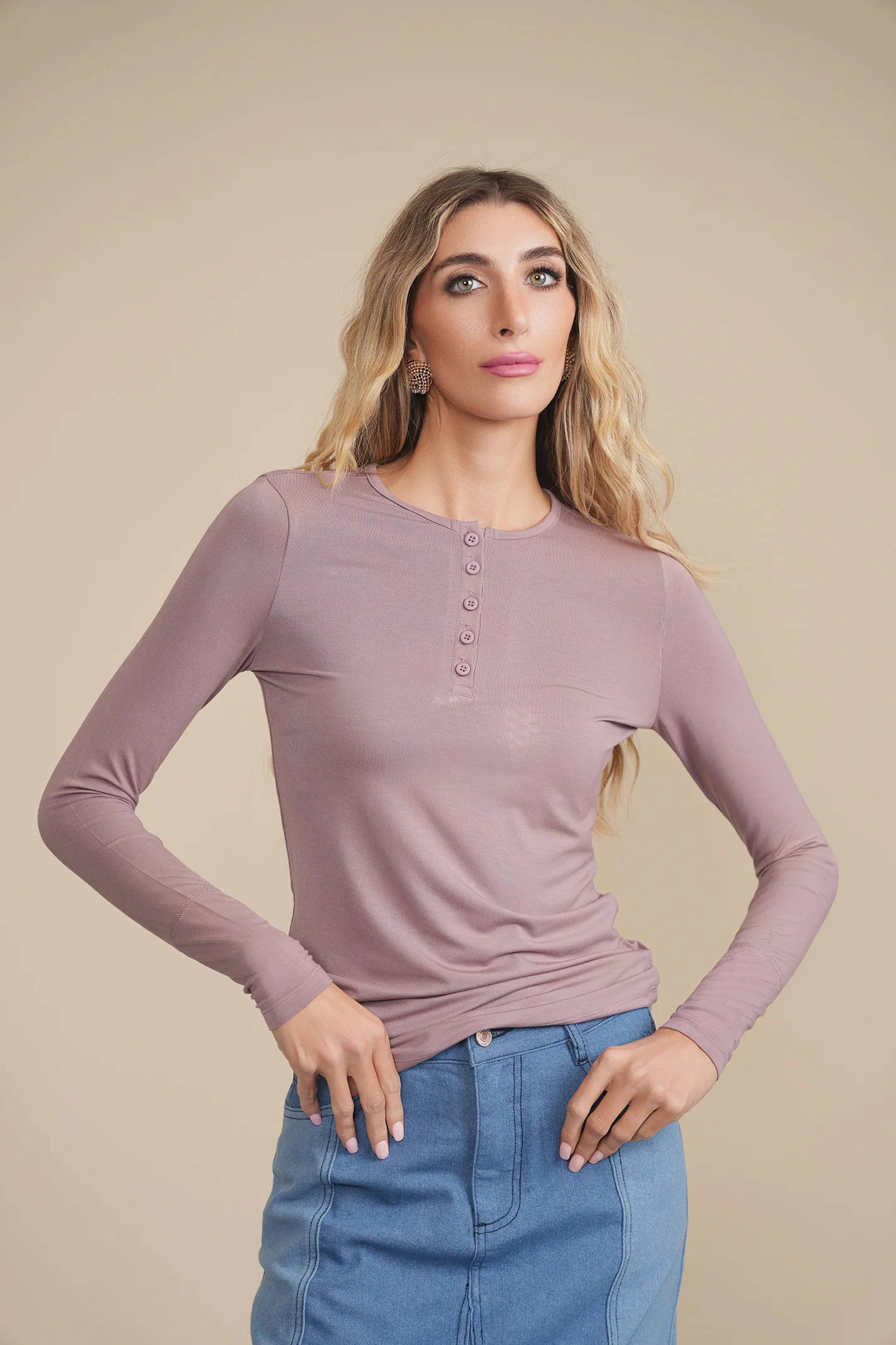 Soft Basic Henley - Image 29