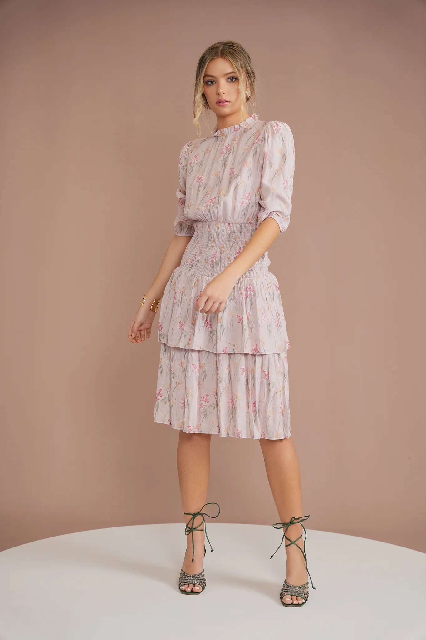 Waisted Layered Dress - Image 11