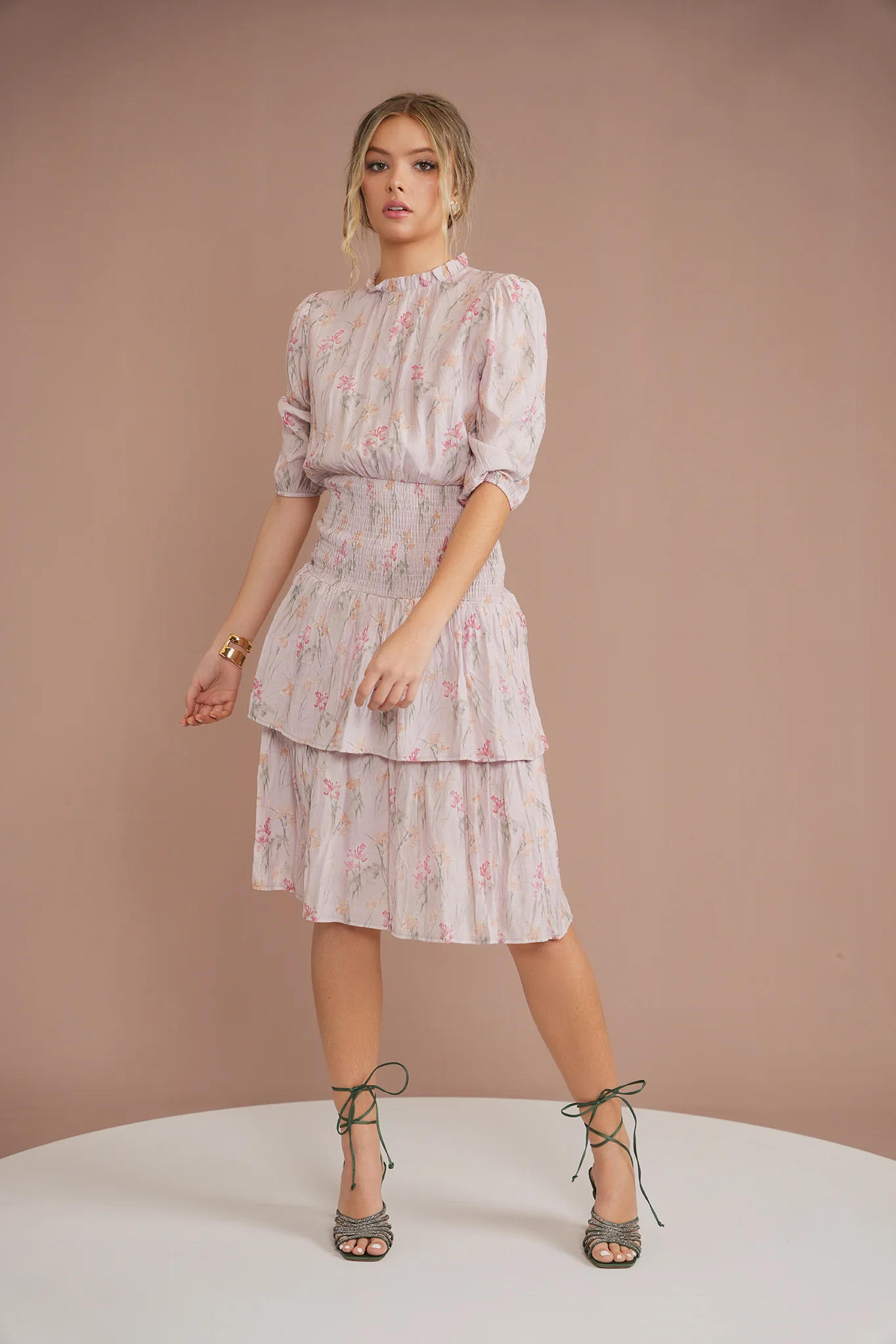 Waisted Layered Dress - Image 9