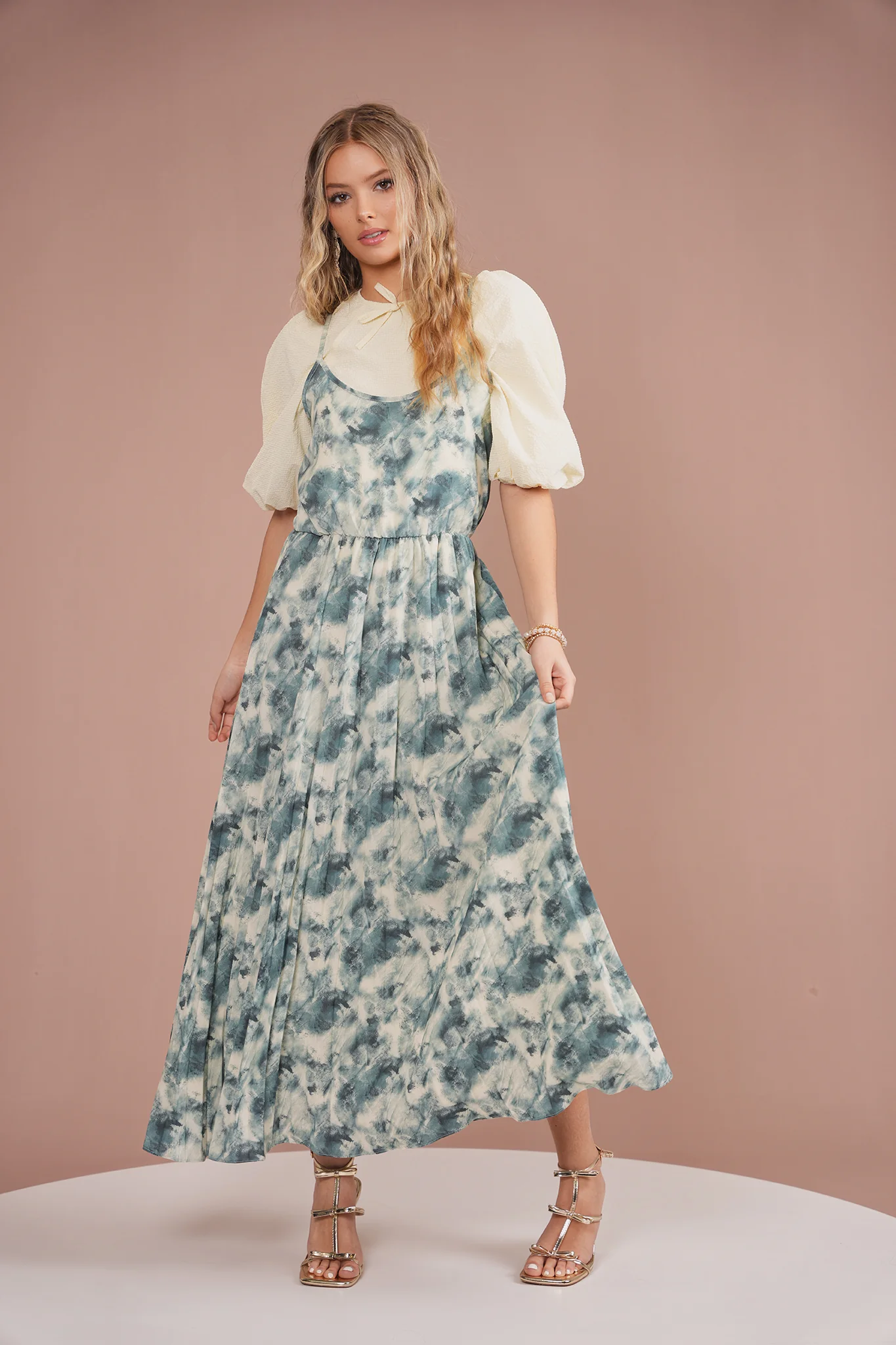 Pleated Slip Dress - Image 15