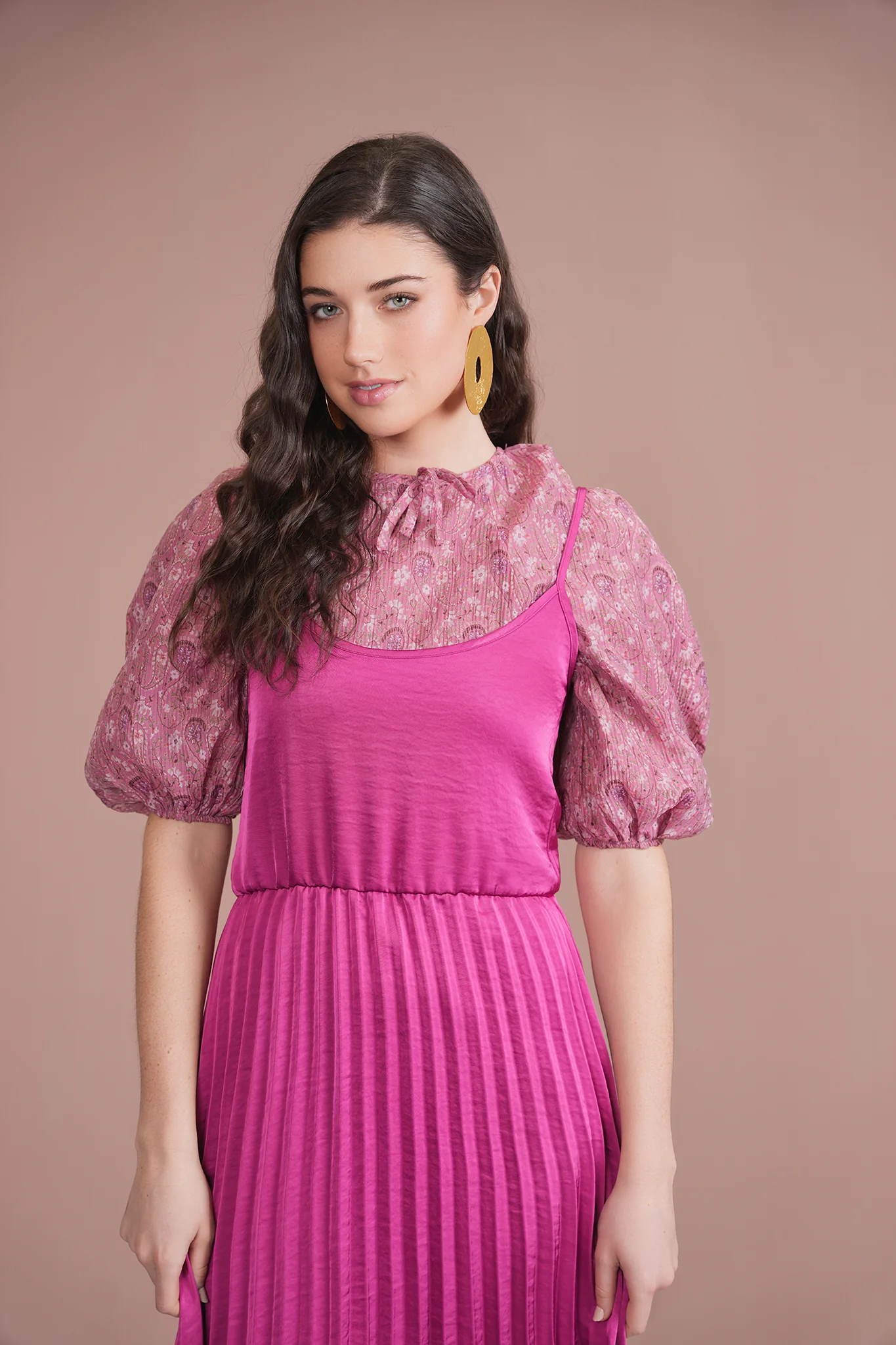 Pleated Slip Dress - Image 20