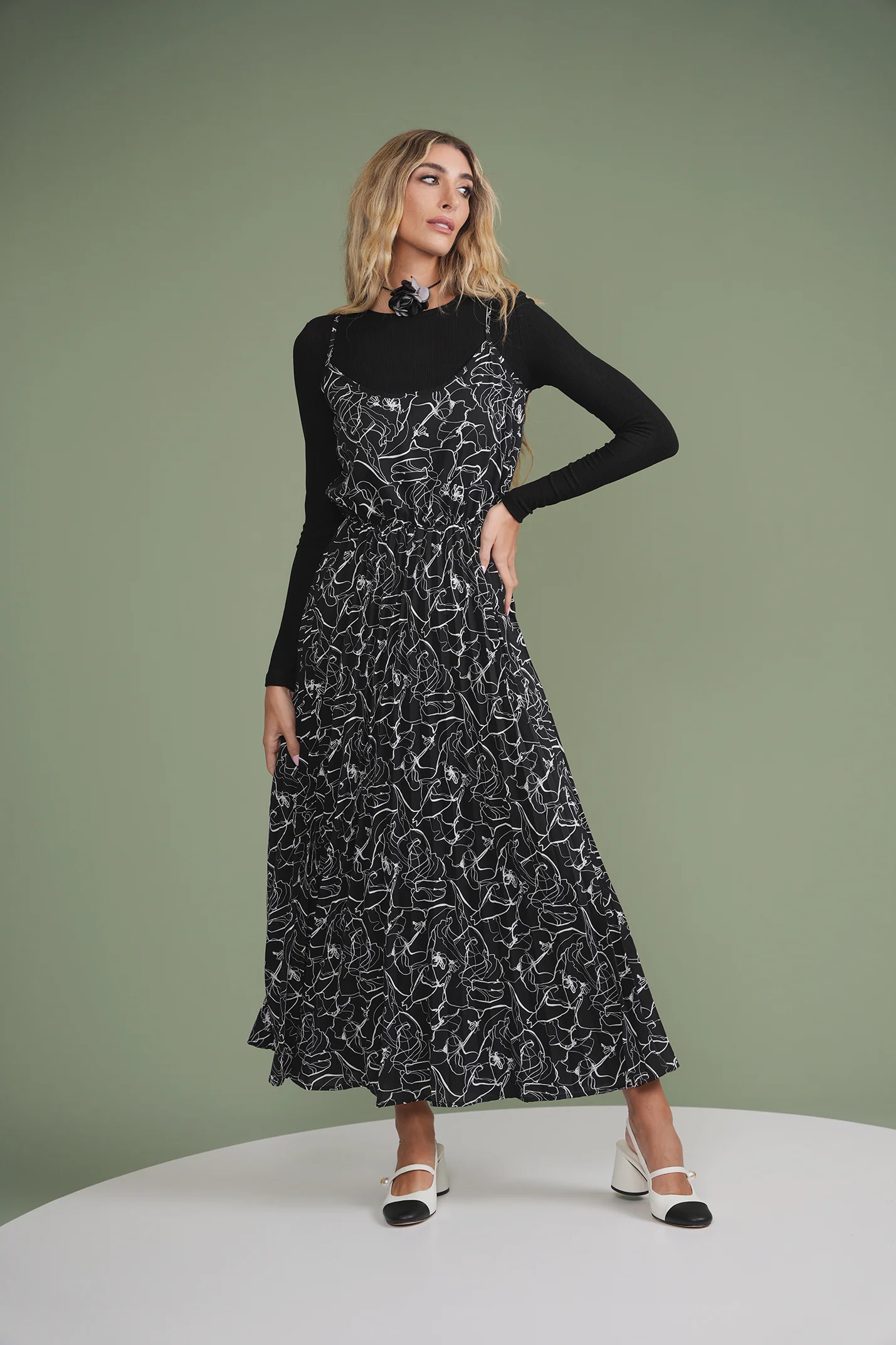 Pleated Slip Dress - Image 41
