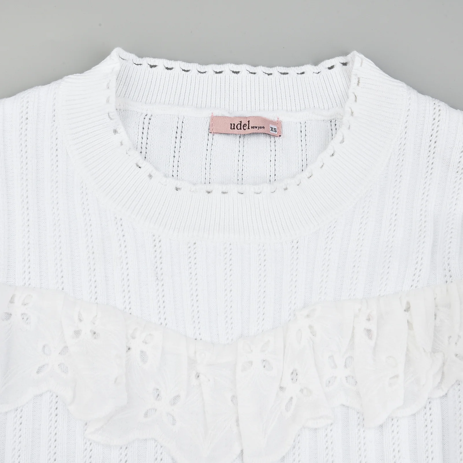 Crochet & Eyelet Knit Top - Image 20