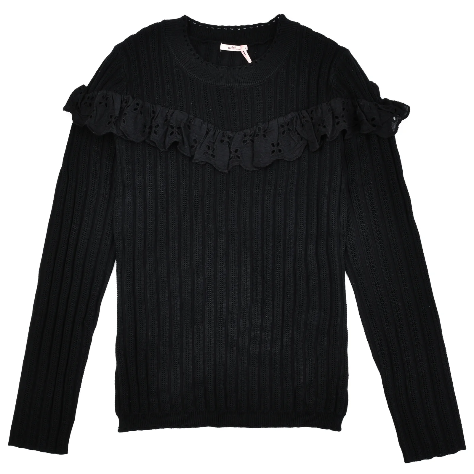 Crochet & Eyelet Knit Top - Image 21