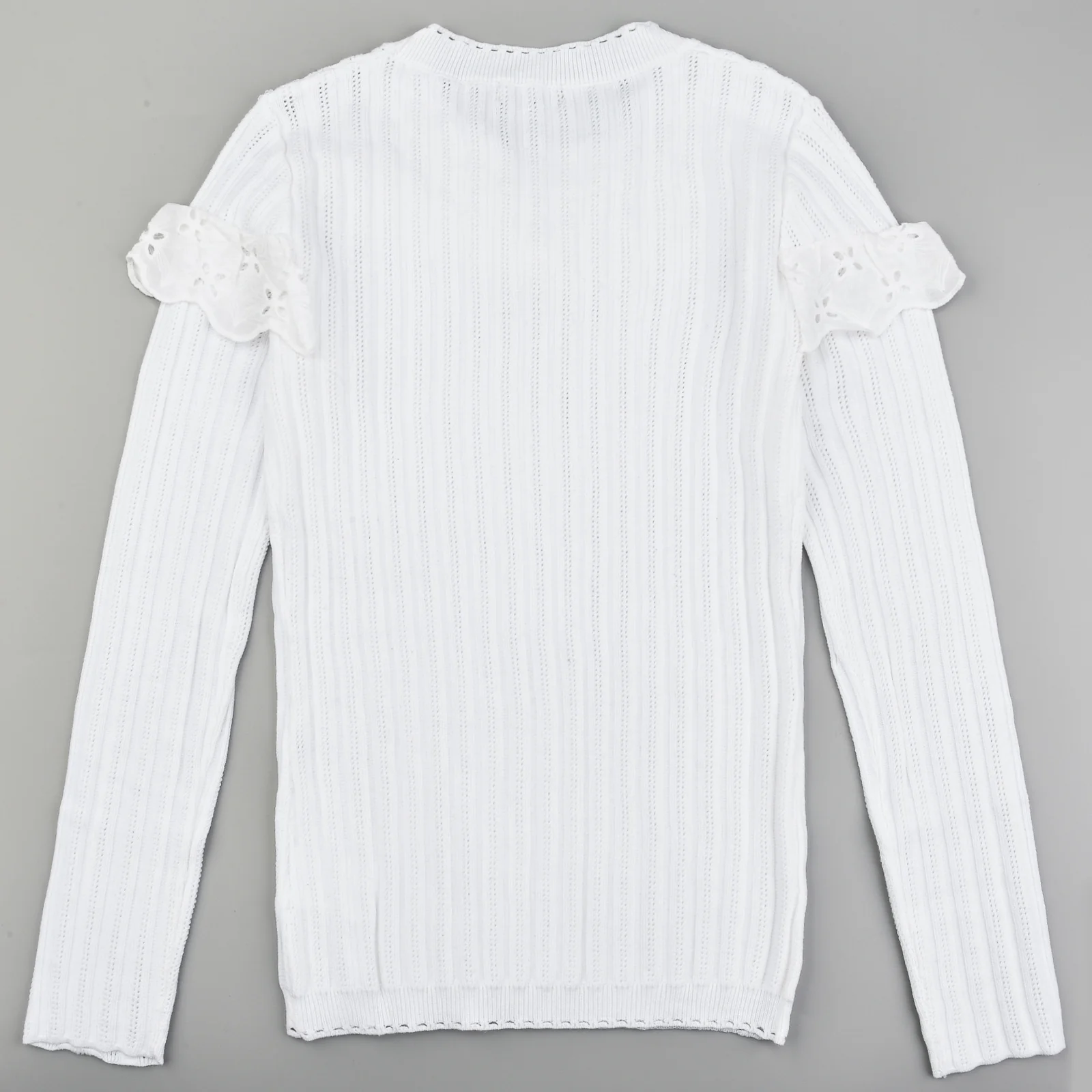 Crochet & Eyelet Knit Top - Image 22