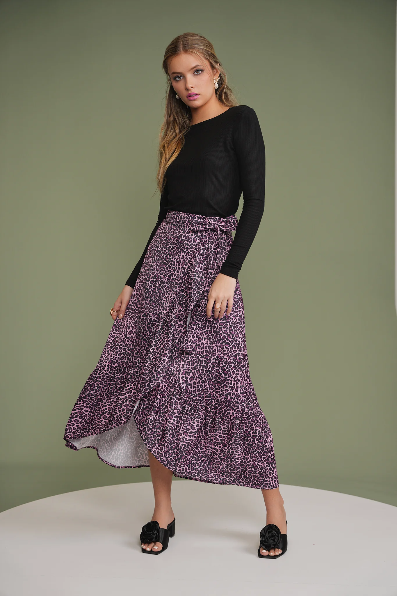 Mock Wrap Skirt - Image 16