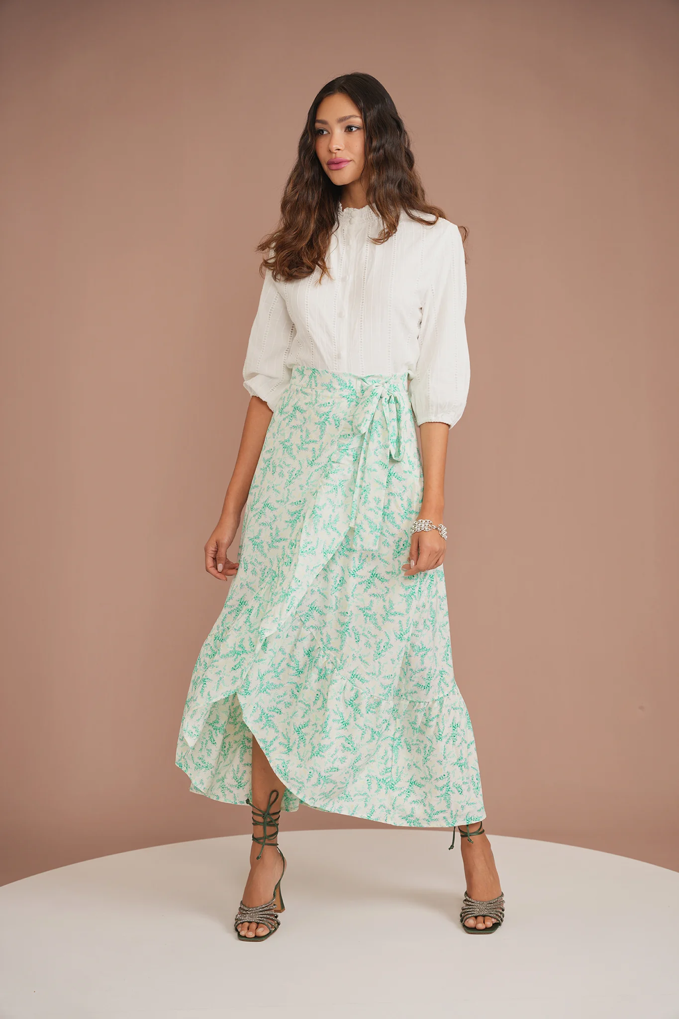 Mock Wrap Skirt - Image 3
