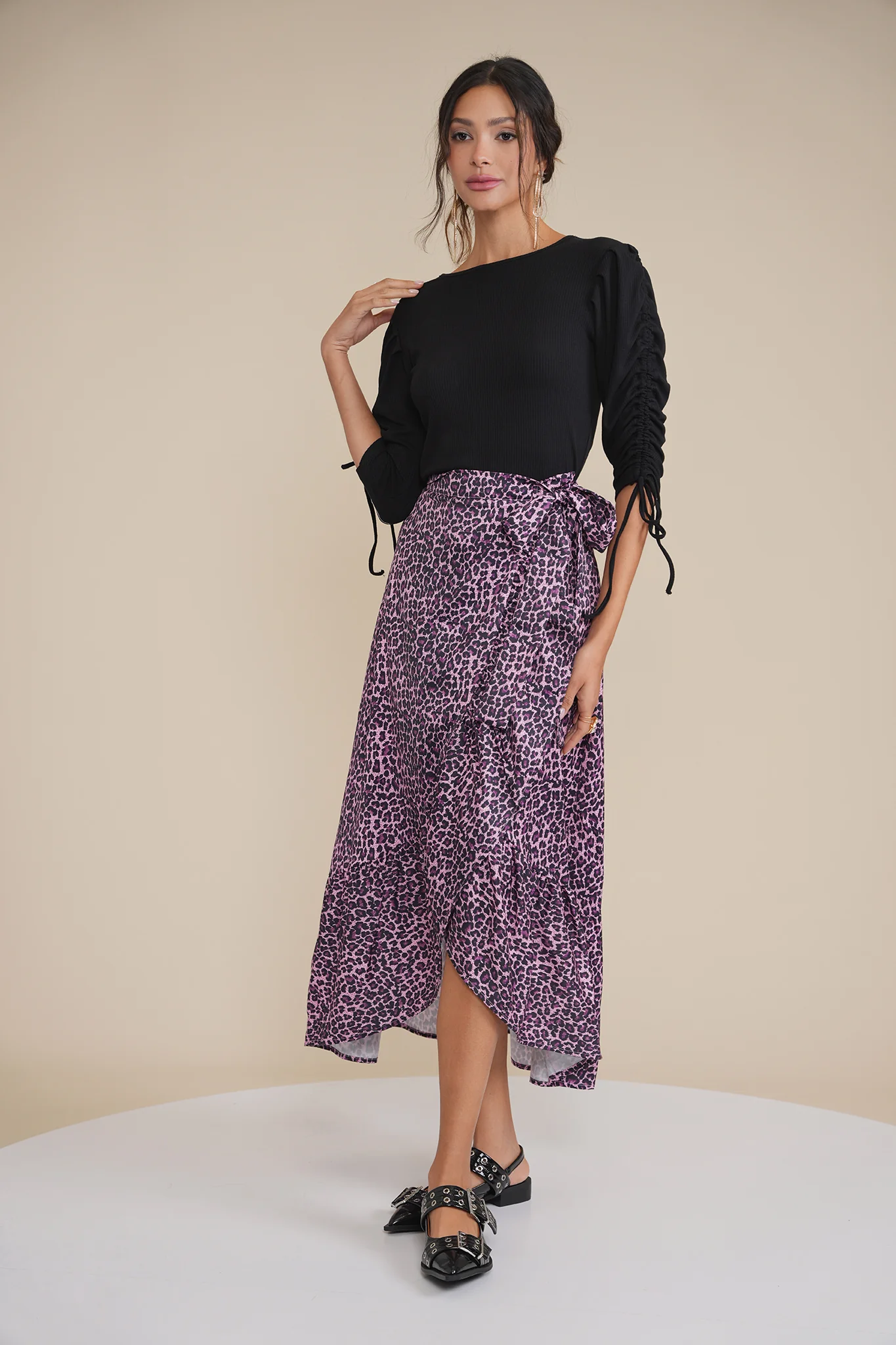 Mock Wrap Skirt - Image 4