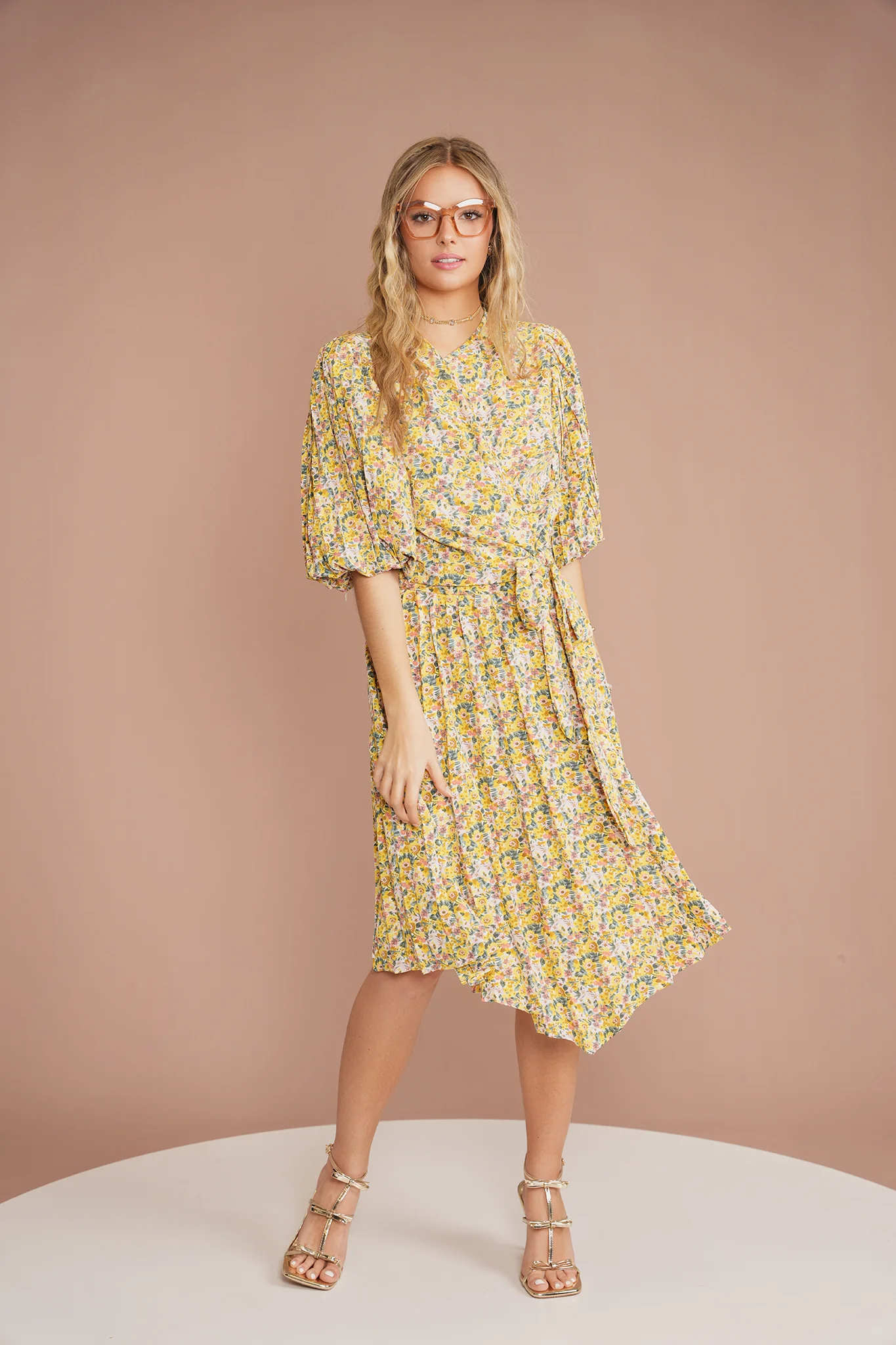 Print Pleated Skirt - Image 11