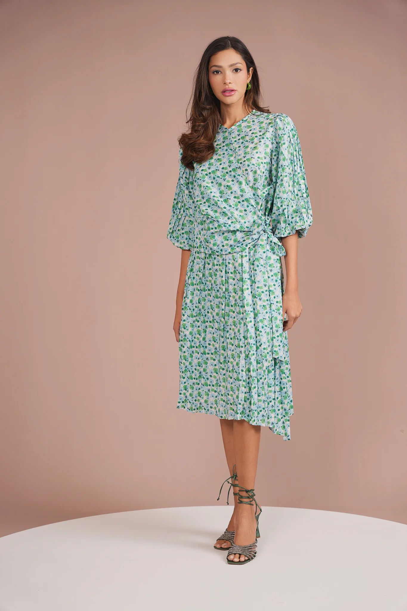 Print Pleated Skirt - Image 14
