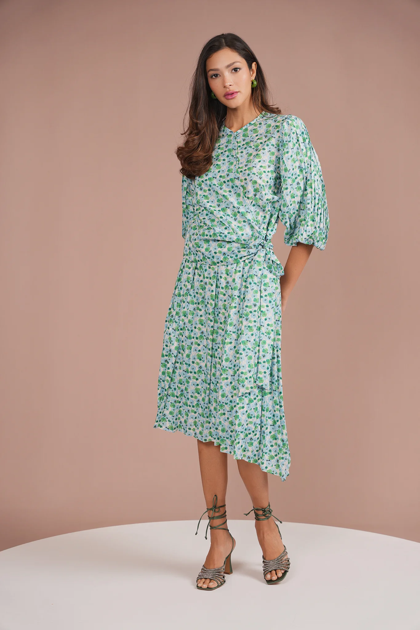 Print Pleated Skirt - Image 16