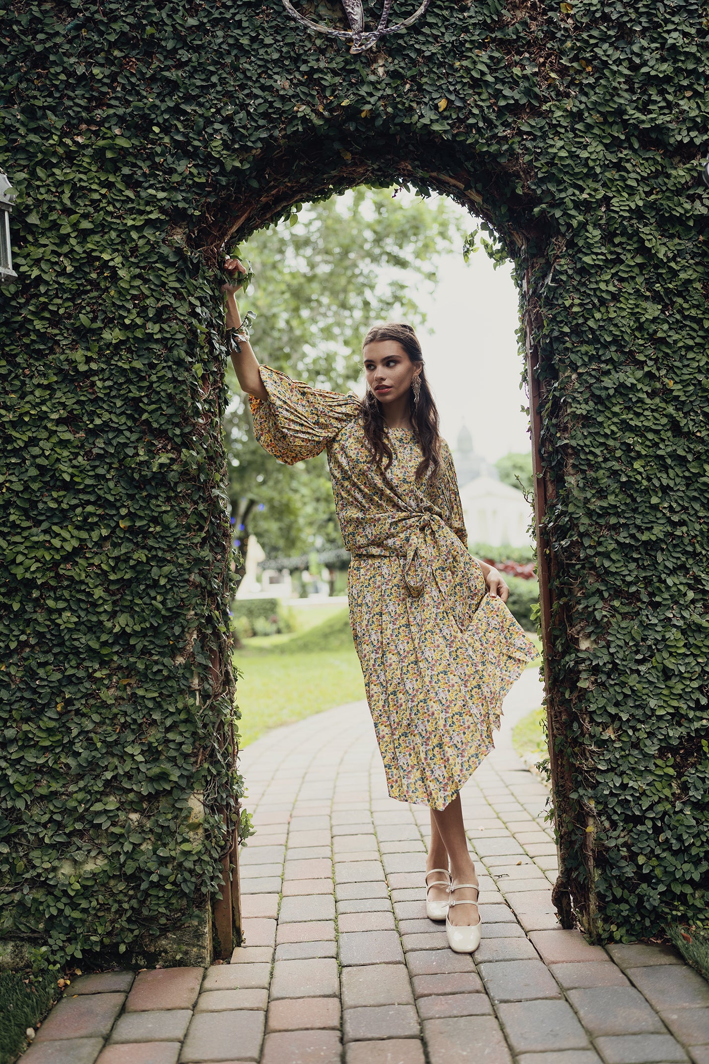 Print Pleated Skirt - Image 3
