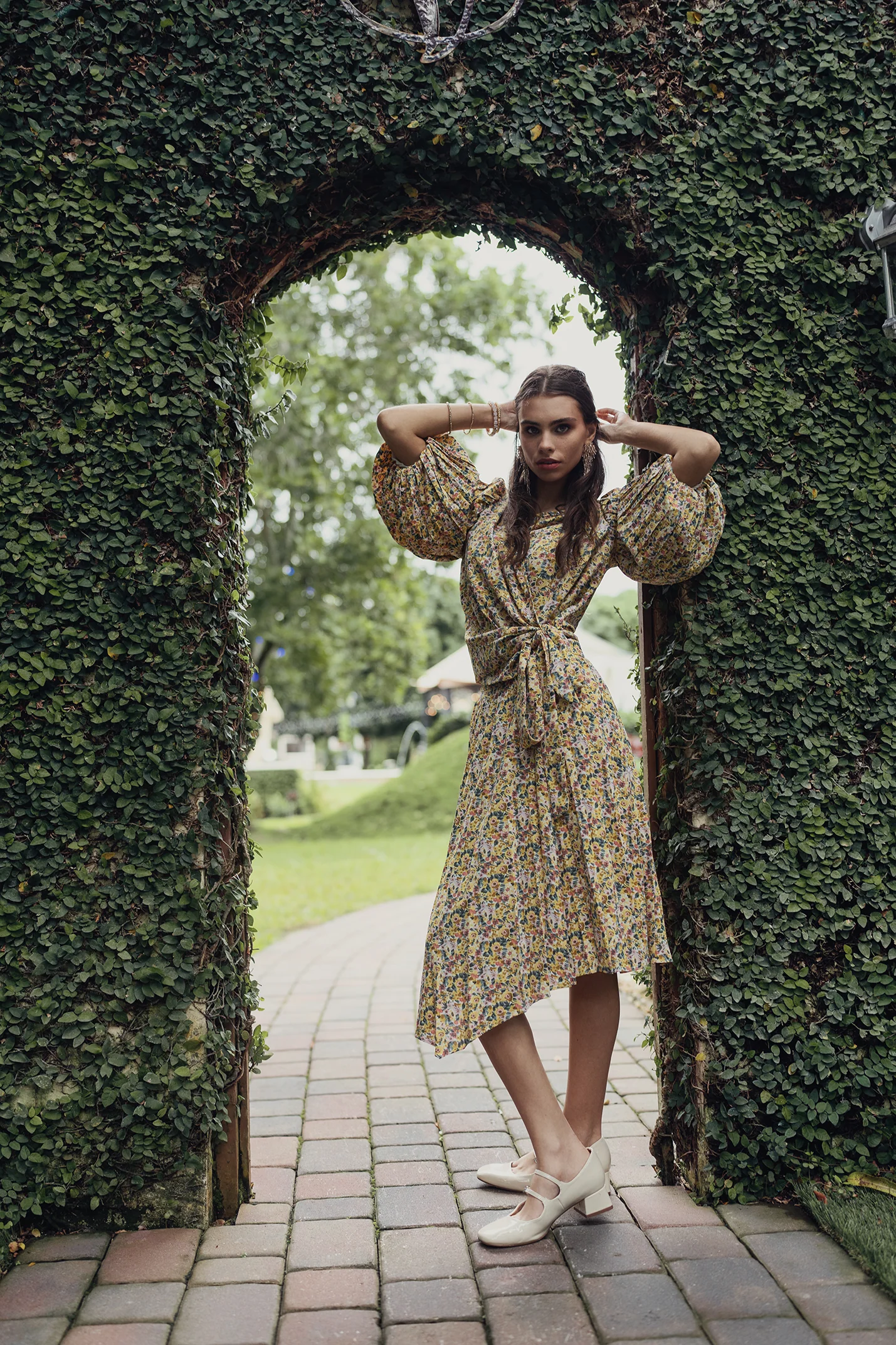 Print Pleated Skirt - Image 4