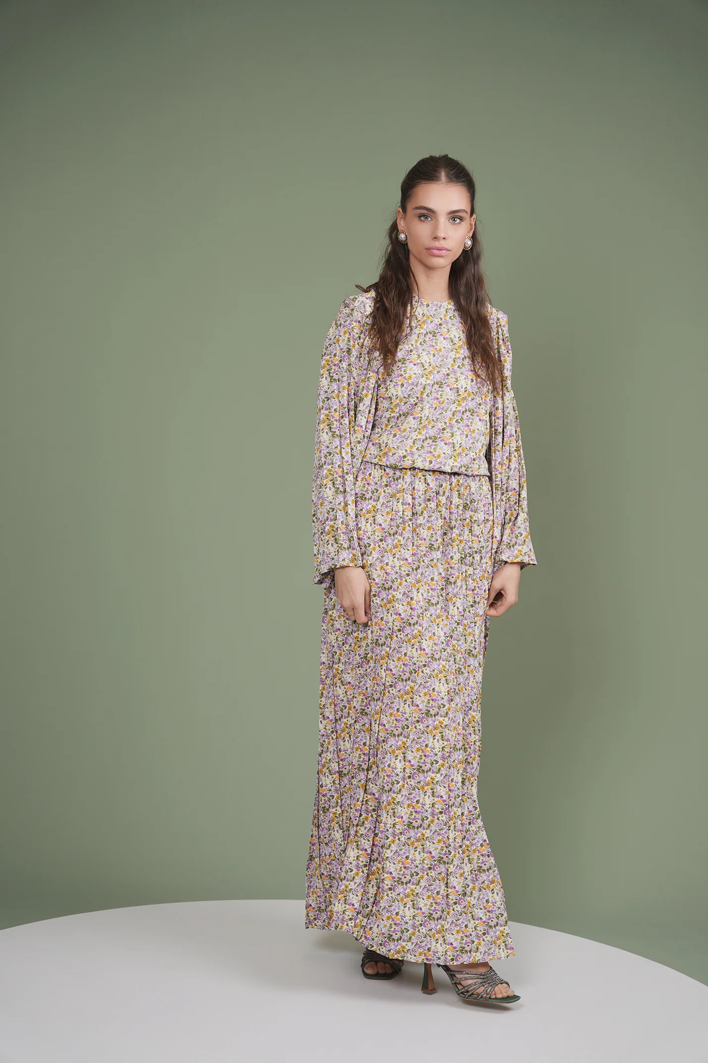 Pleated Maxi Skirt - Image 10