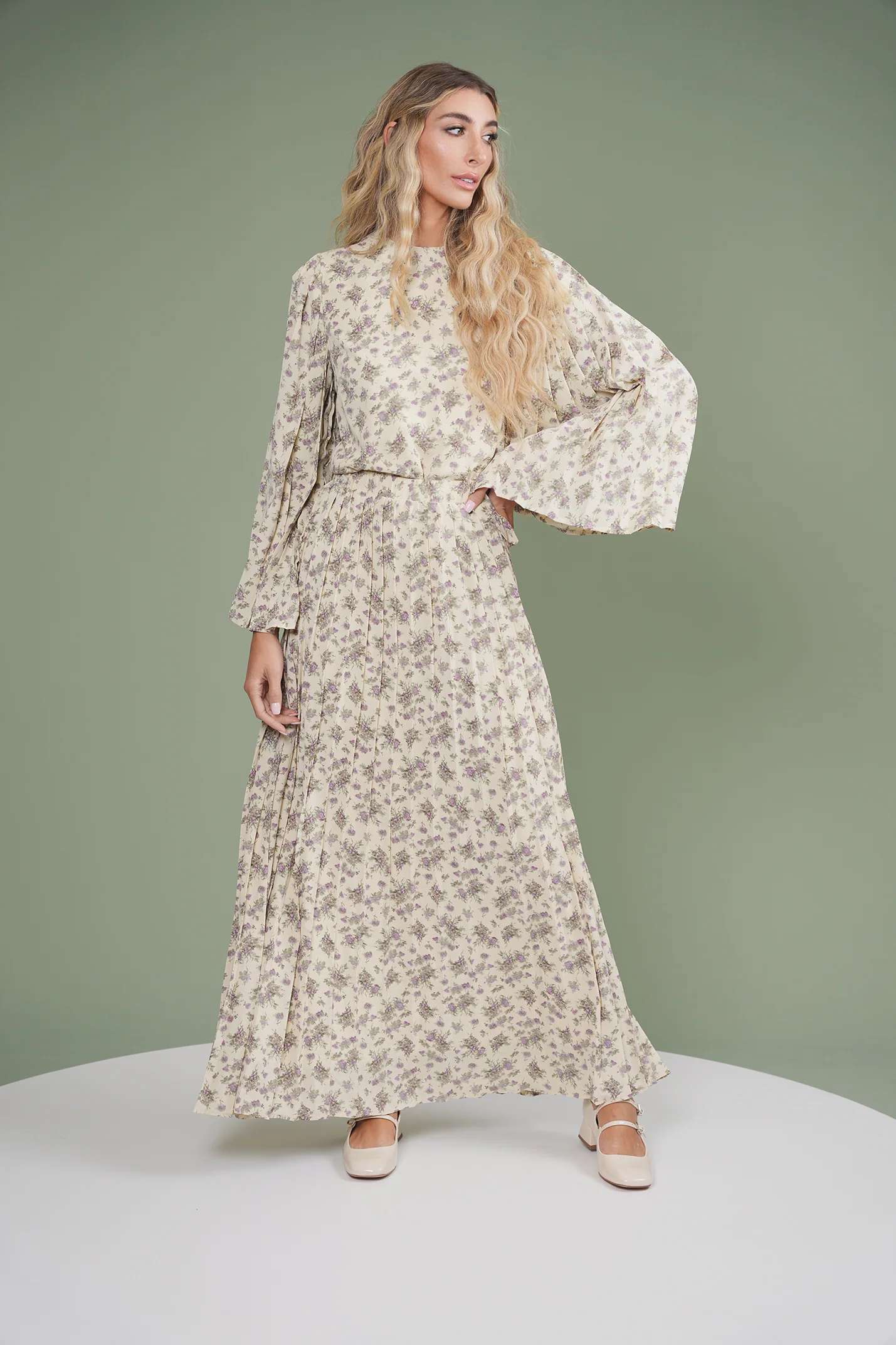 Pleated Maxi Skirt - Image 13