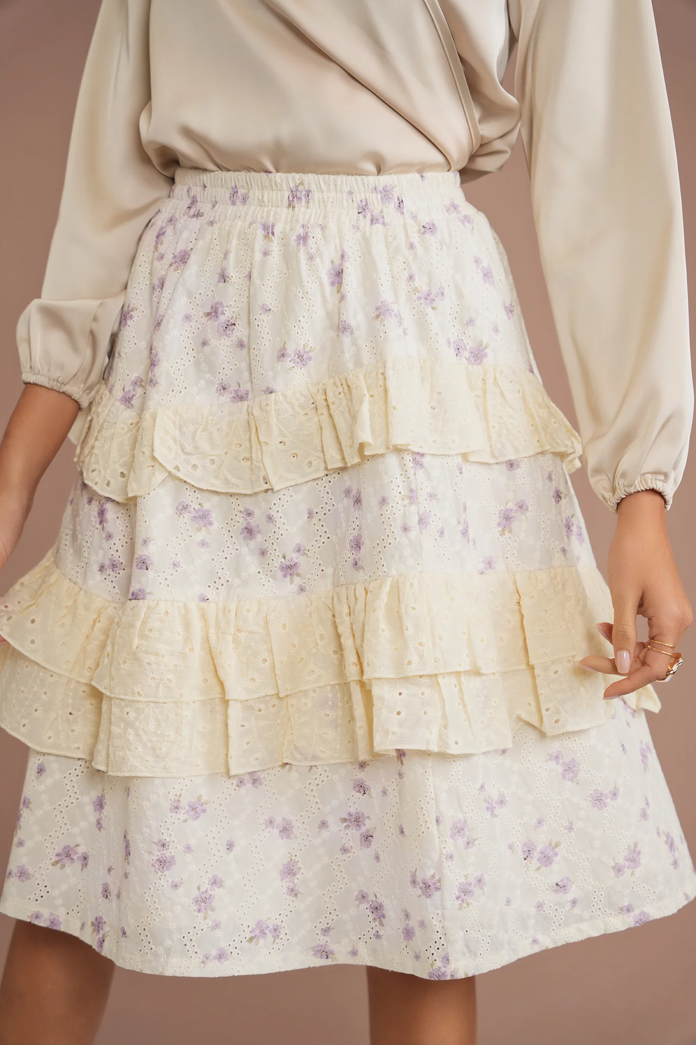 Eyelet Ruffle Skirt - Image 12
