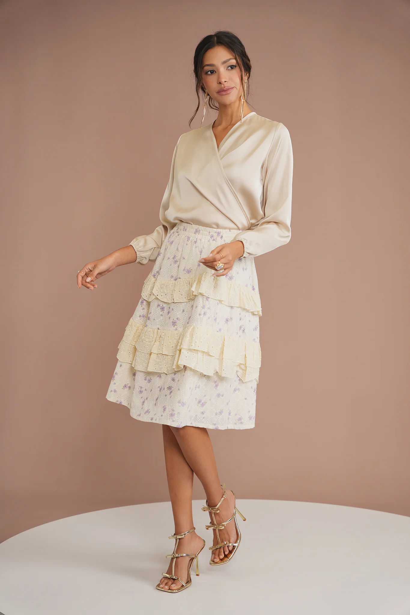 Eyelet Ruffle Skirt - Image 3