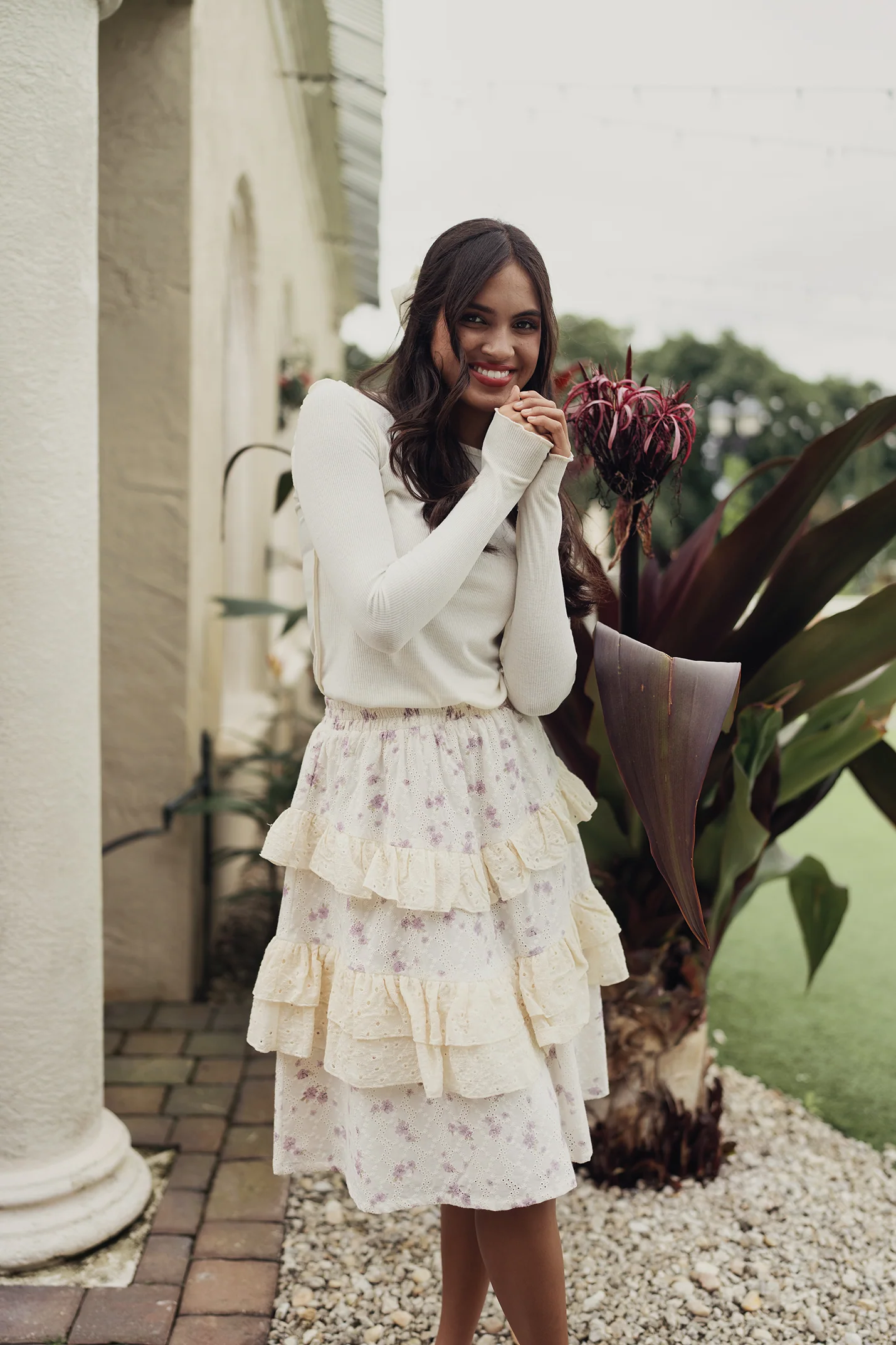 Eyelet Ruffle Skirt - Image 7