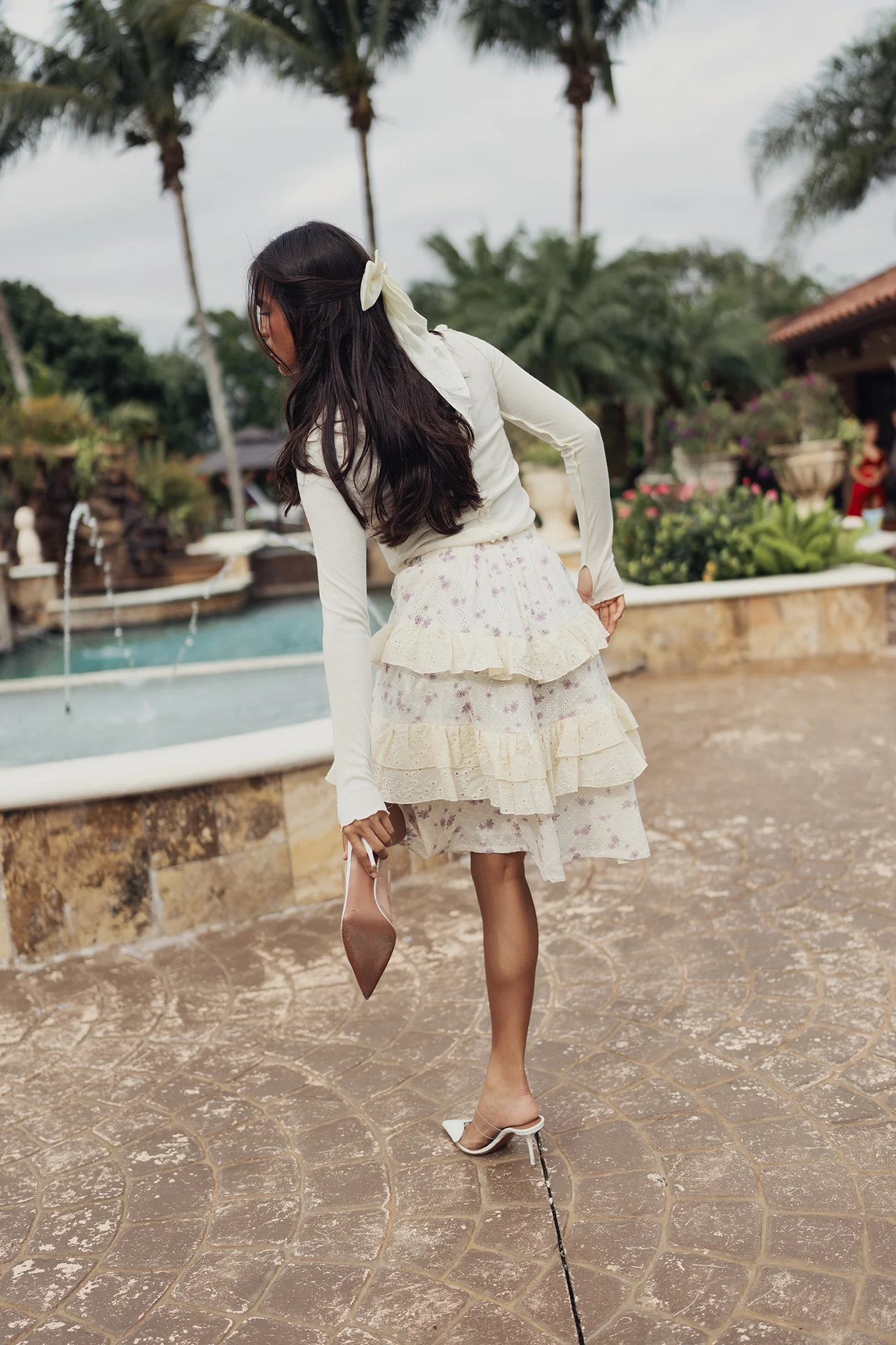 Eyelet Ruffle Skirt - Image 9