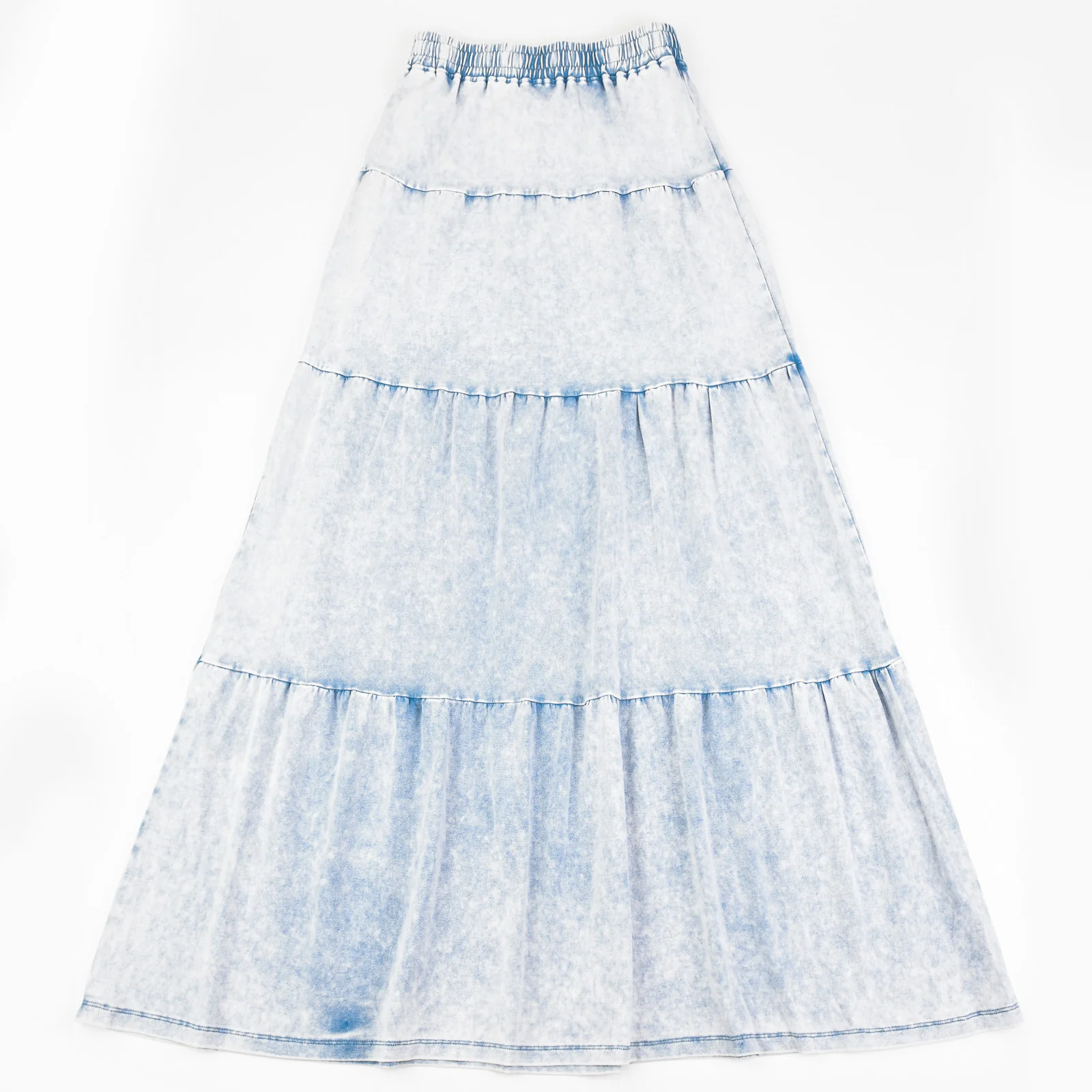 Wash Maxi Tiered Skirt - Image 10