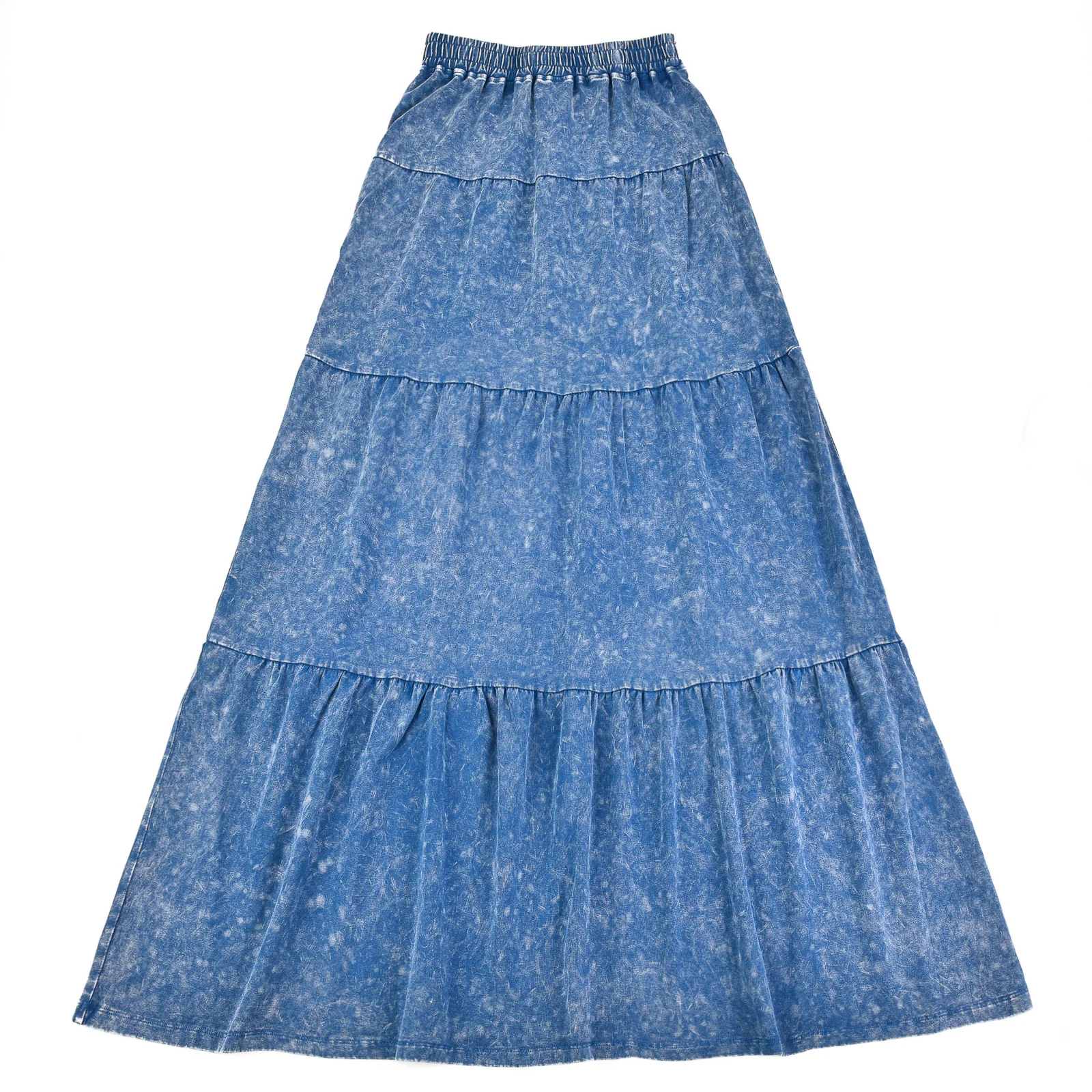 Wash Maxi Tiered Skirt - Image 14