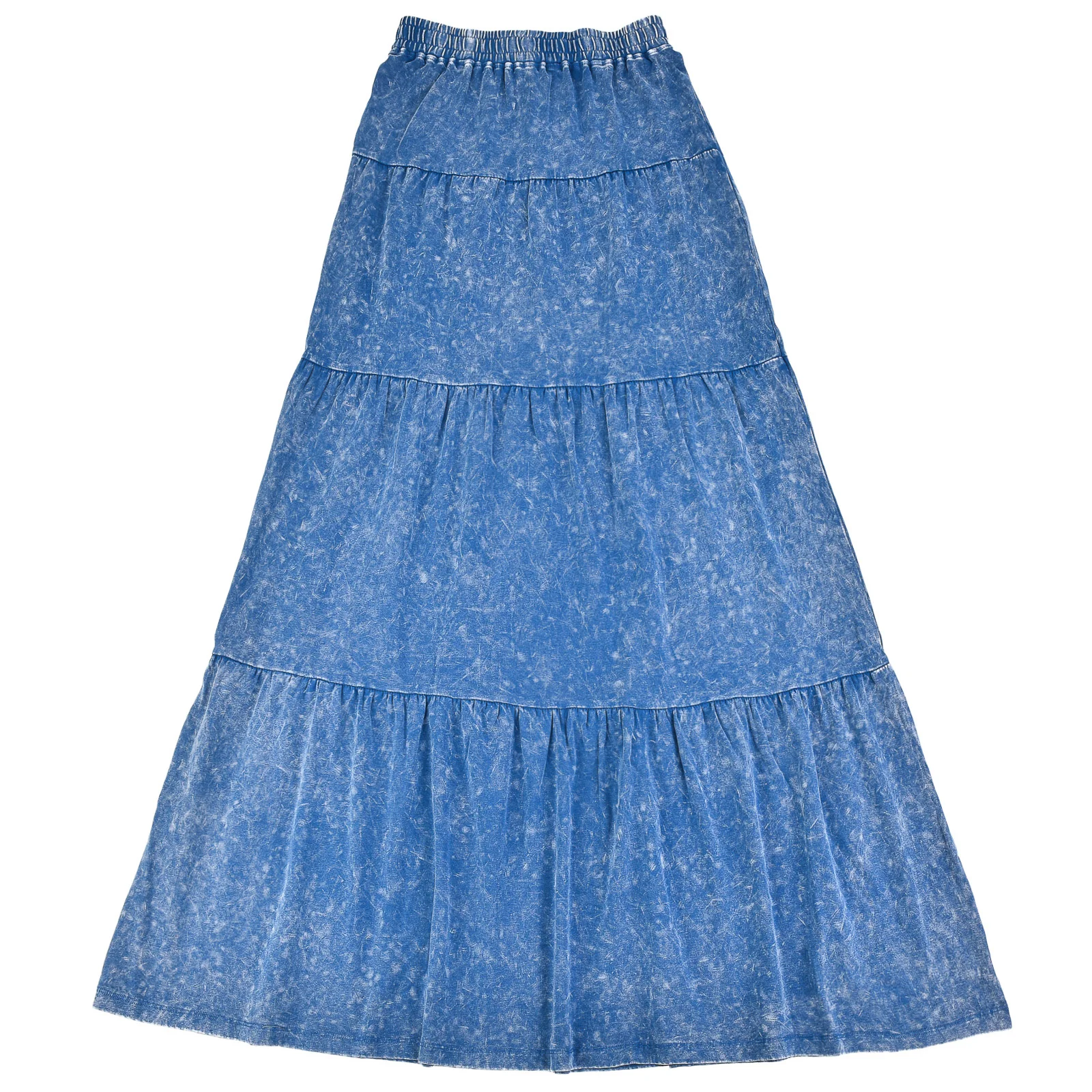 Wash Maxi Tiered Skirt - Image 19