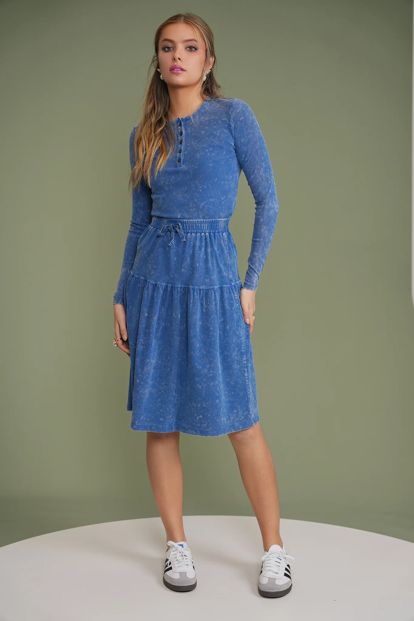Wash Tiered Skirt - Image 18