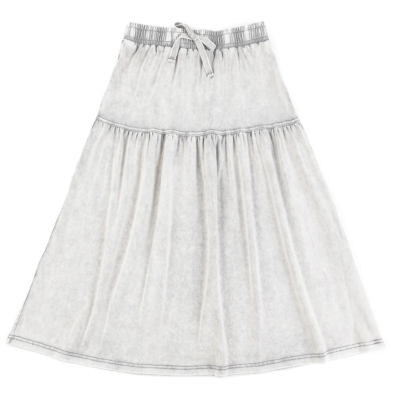 Wash Tiered Skirt - Image 5