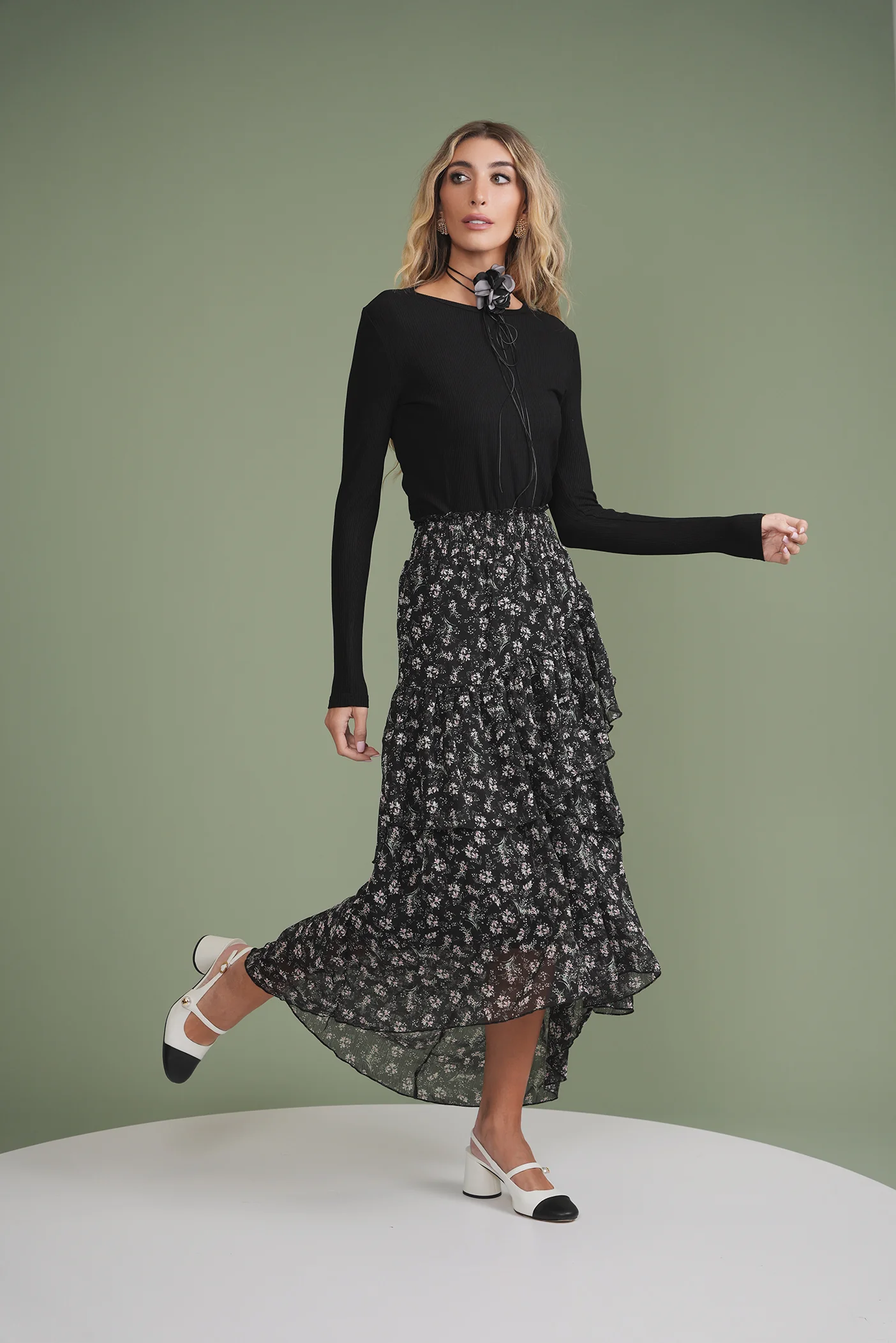 Smock Ruffle Skirt - Image 11