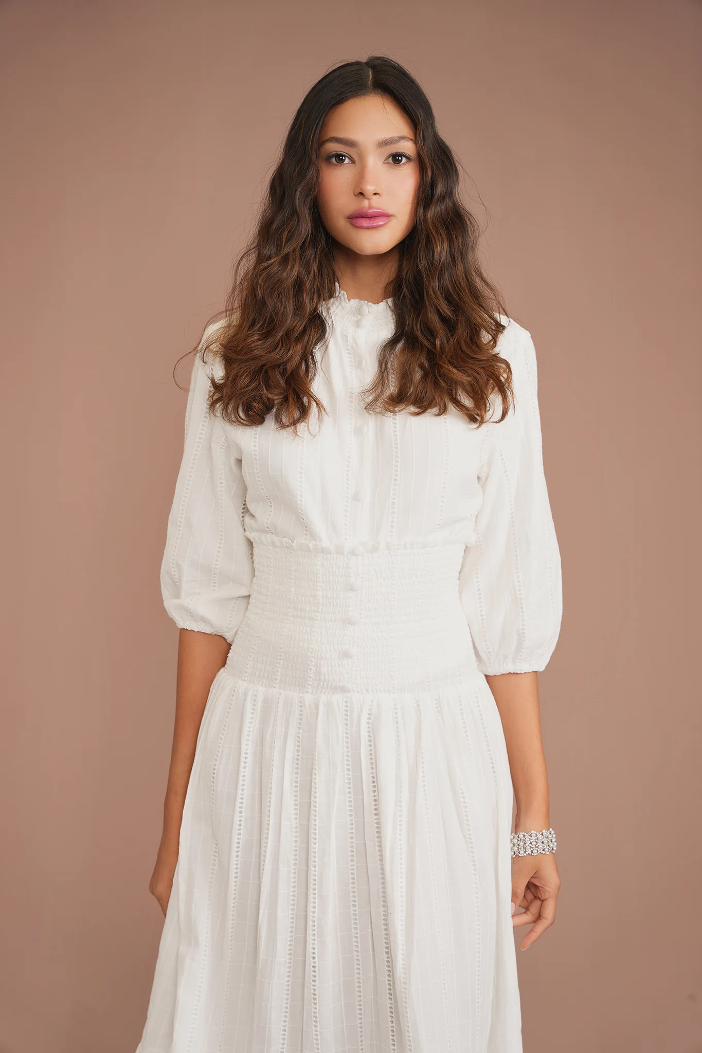 Smock Eyelet Skirt - Image 8