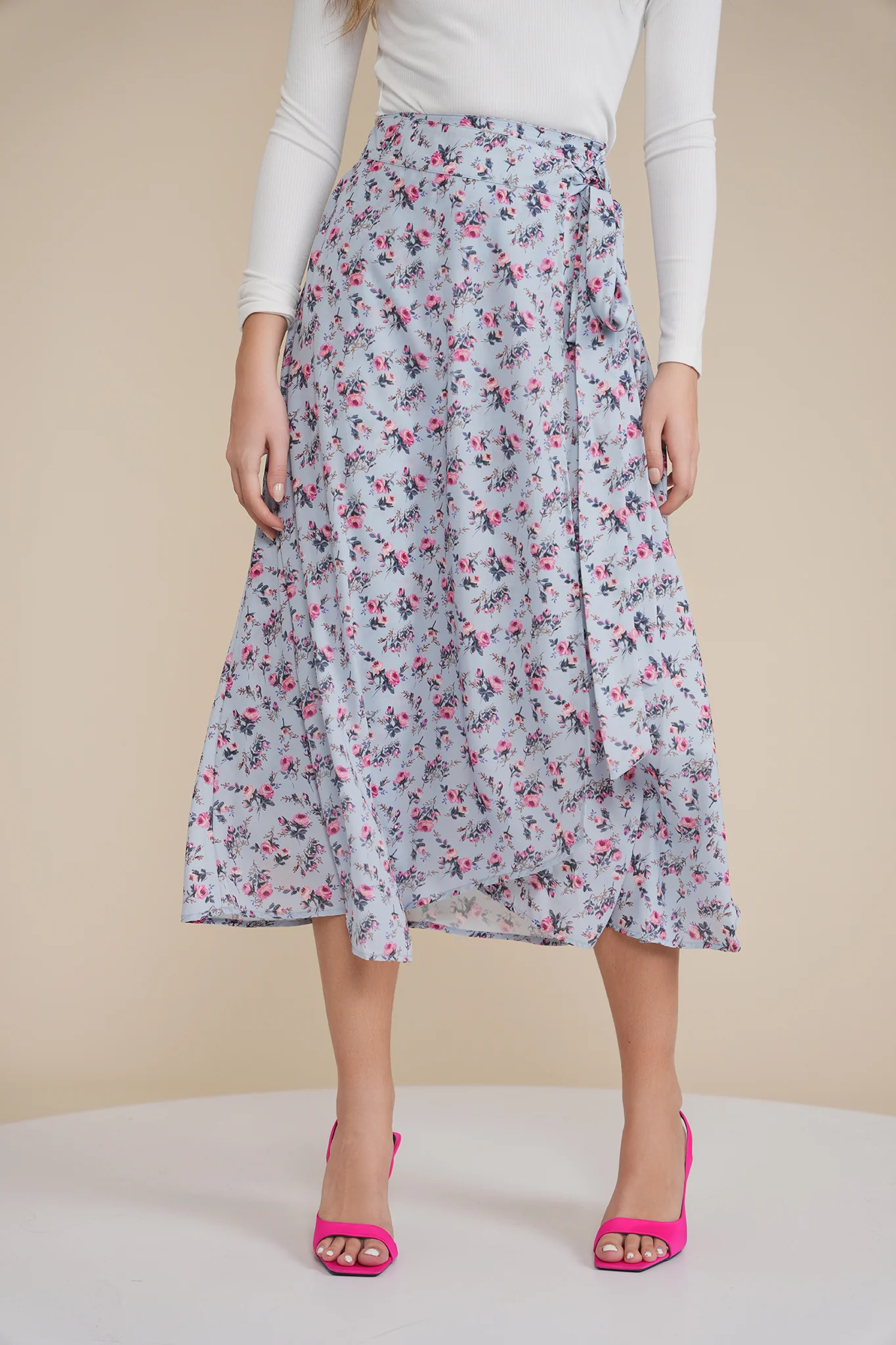 Mock Wrap Skirt - Image 10