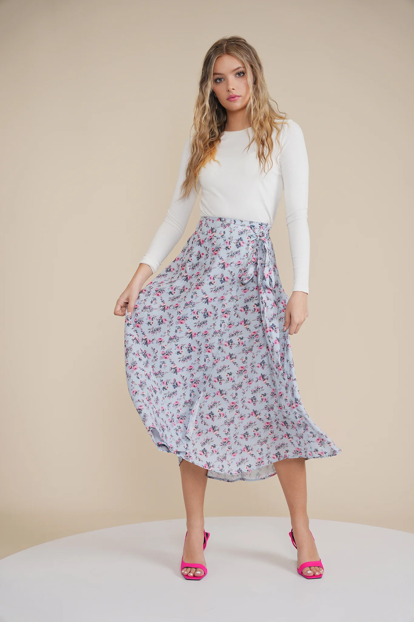 Mock Wrap Skirt - Image 11