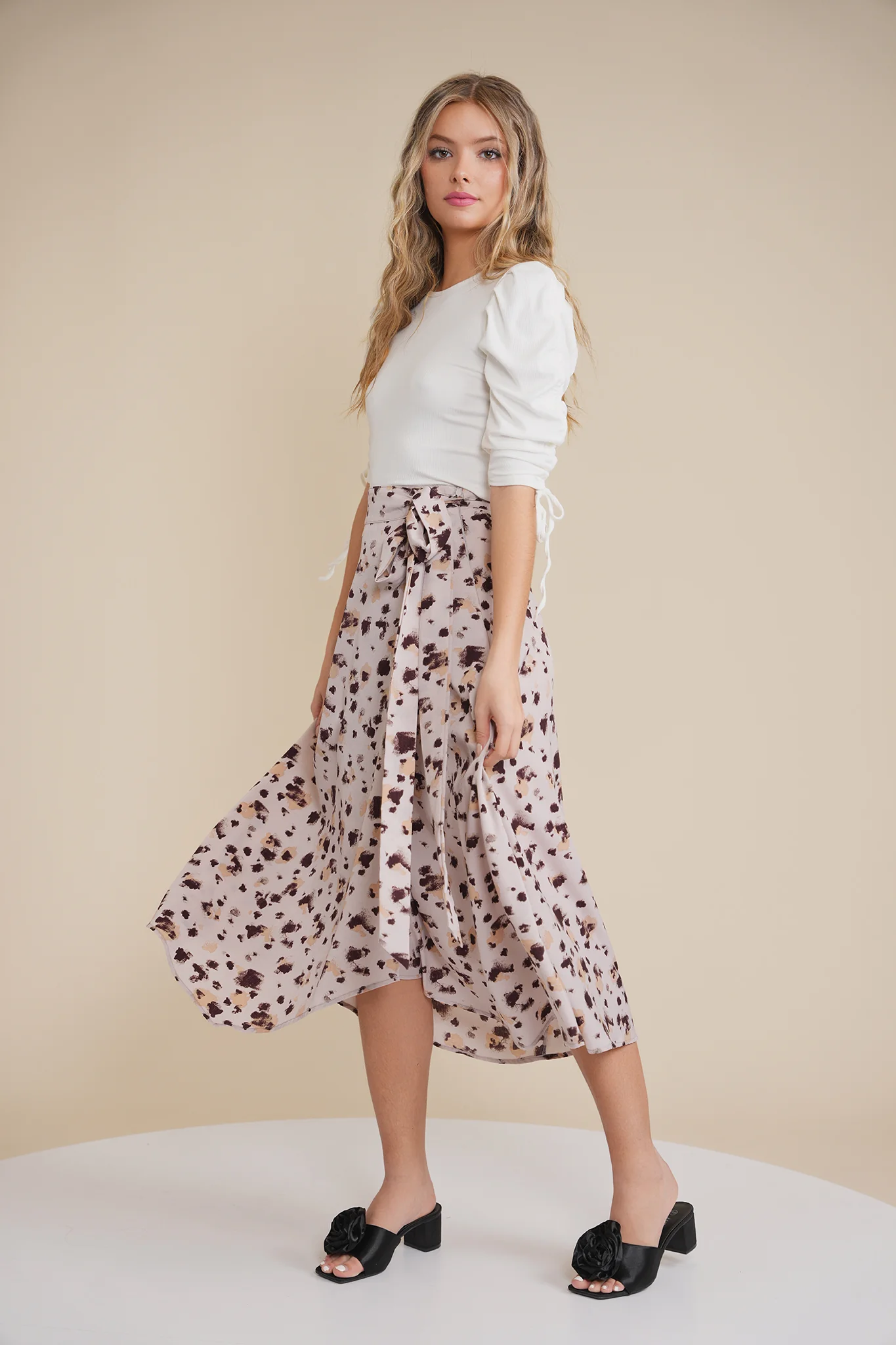 Mock Wrap Skirt - Image 3