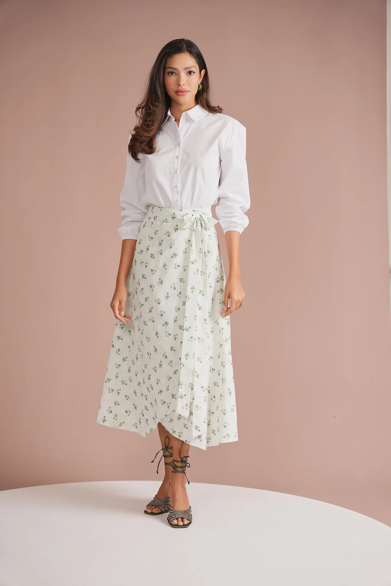 Mock Wrap Skirt - Image 5