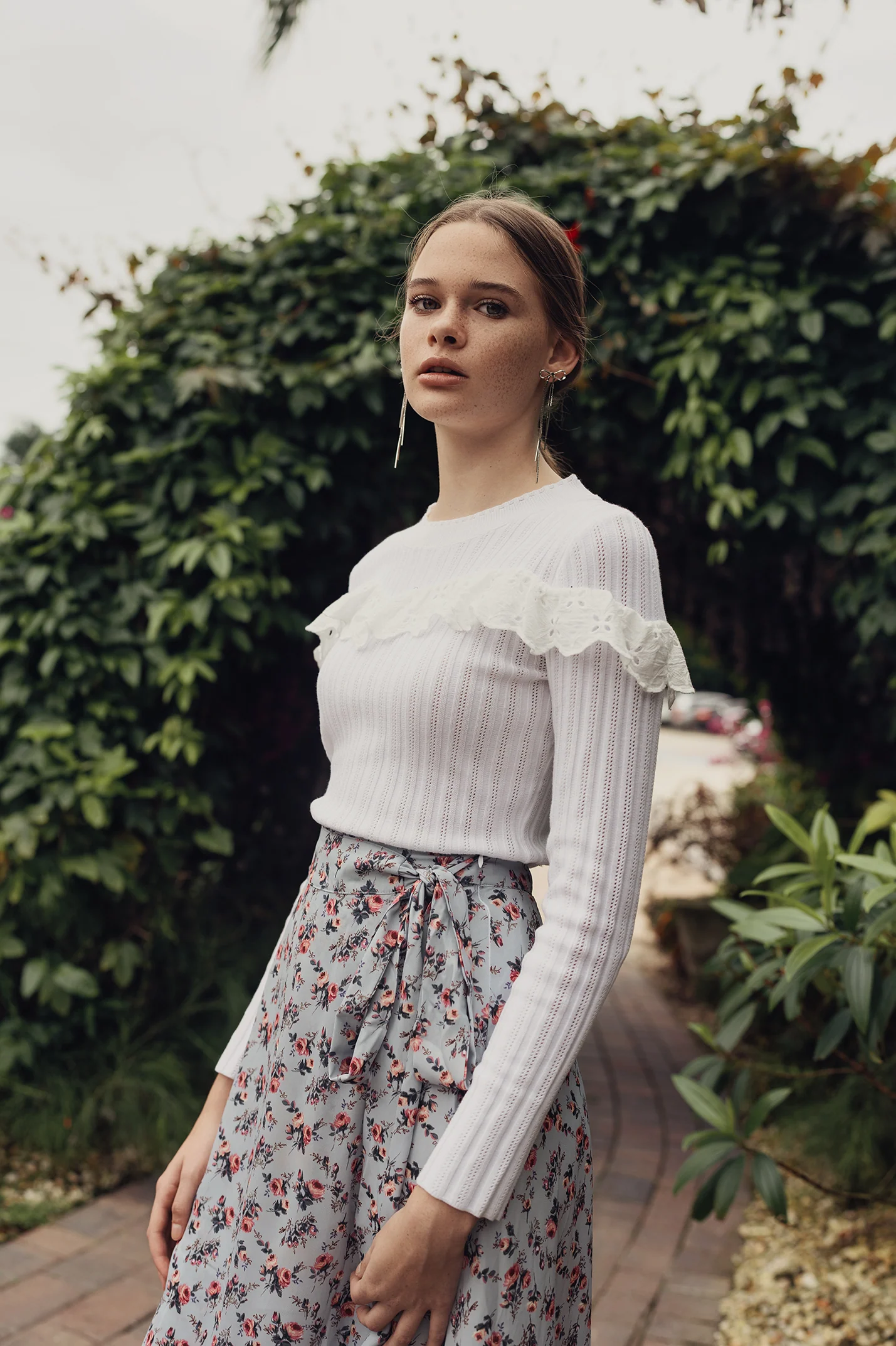 Mock Wrap Skirt - Image 9